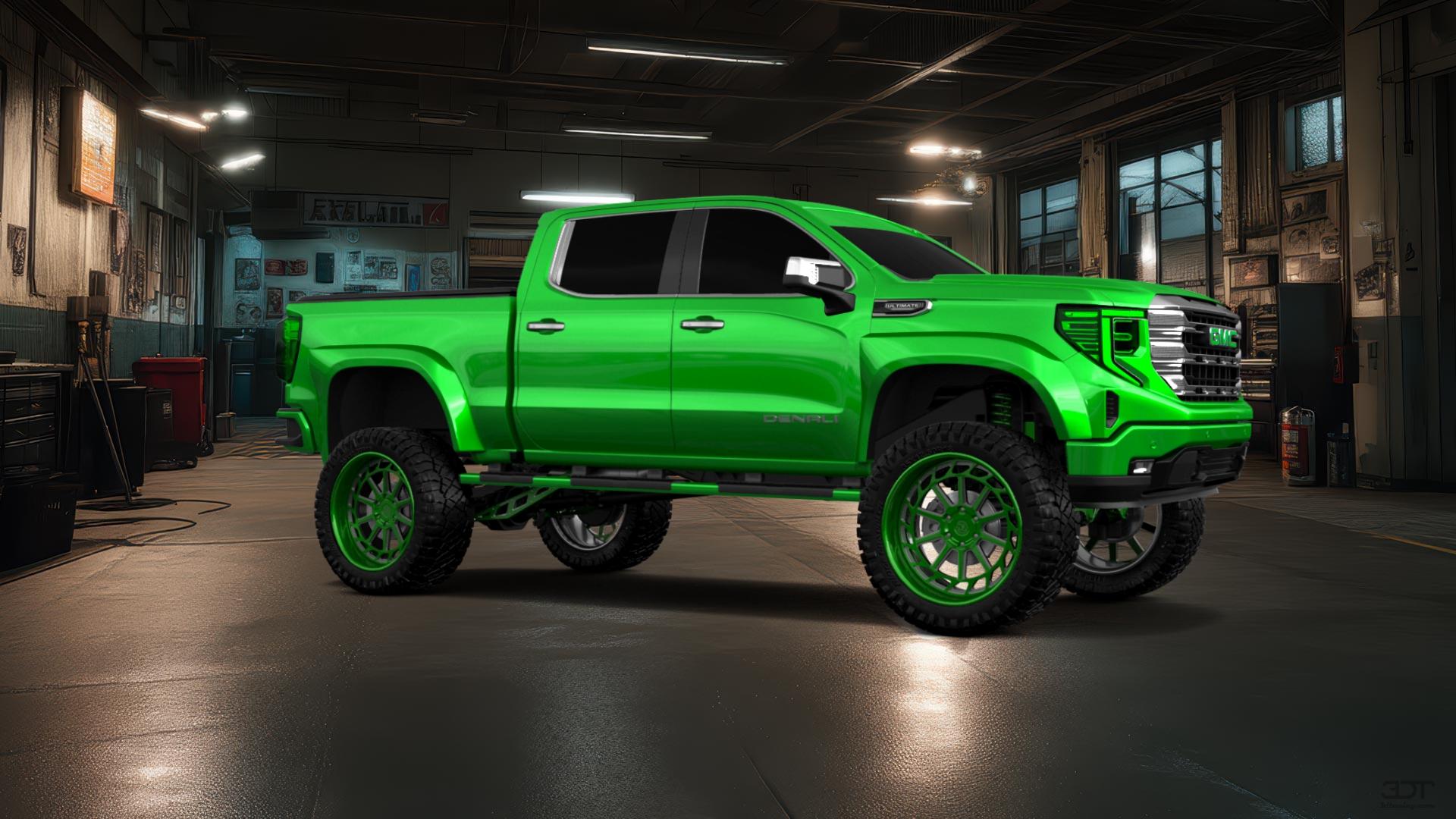 GMC Sierra 1500 Crew Cab 5.8 ft box 4 Door pickup truck 2023 tuning