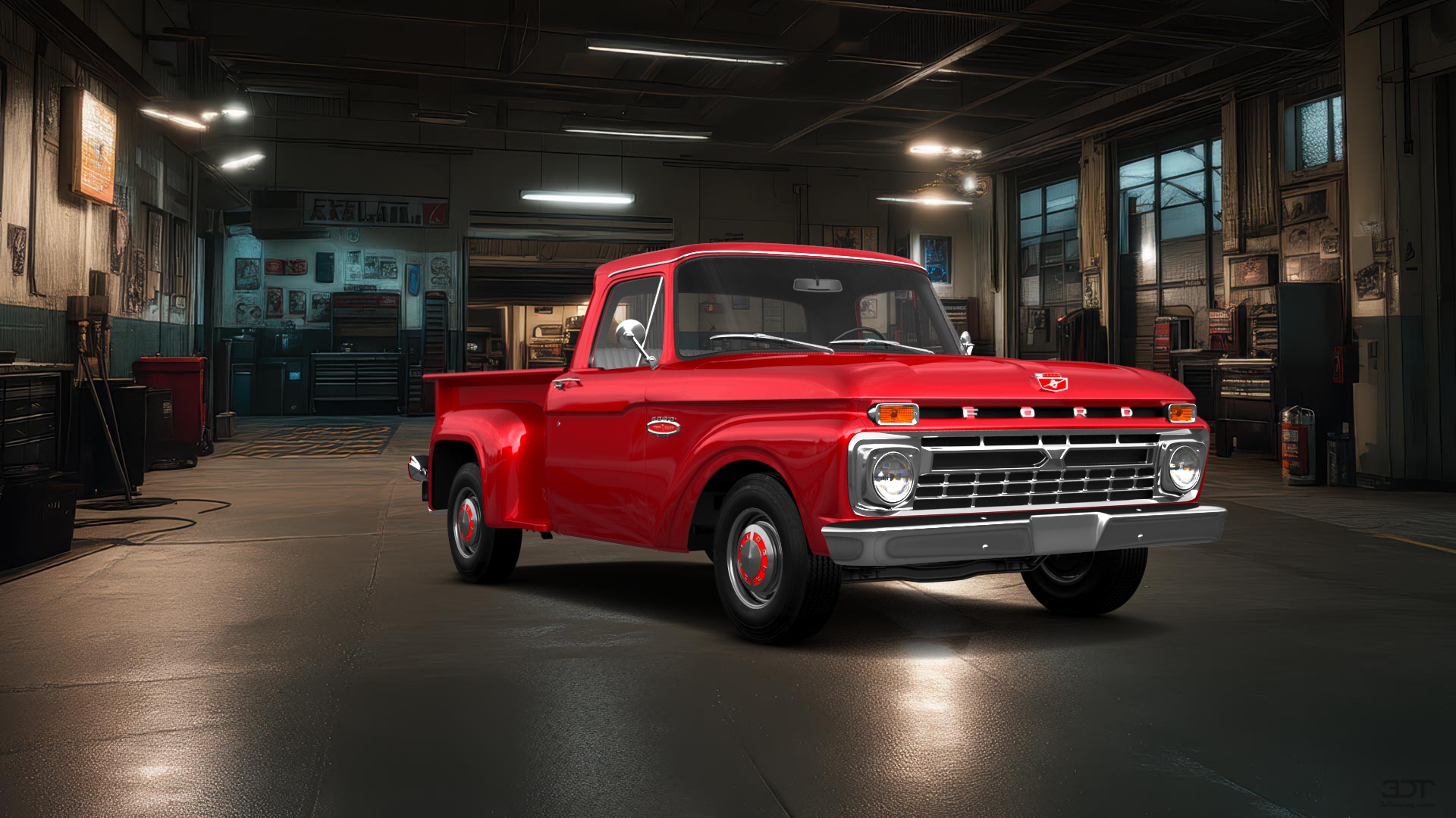 Ford F-100 Flareside 2 Door pickup truck 1961 tuning