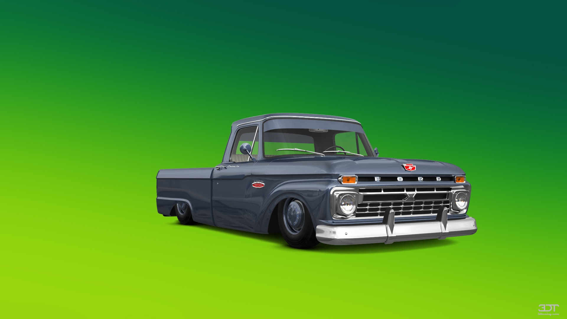 Ford F-100 Custom Cab 2 Door pickup truck 1966