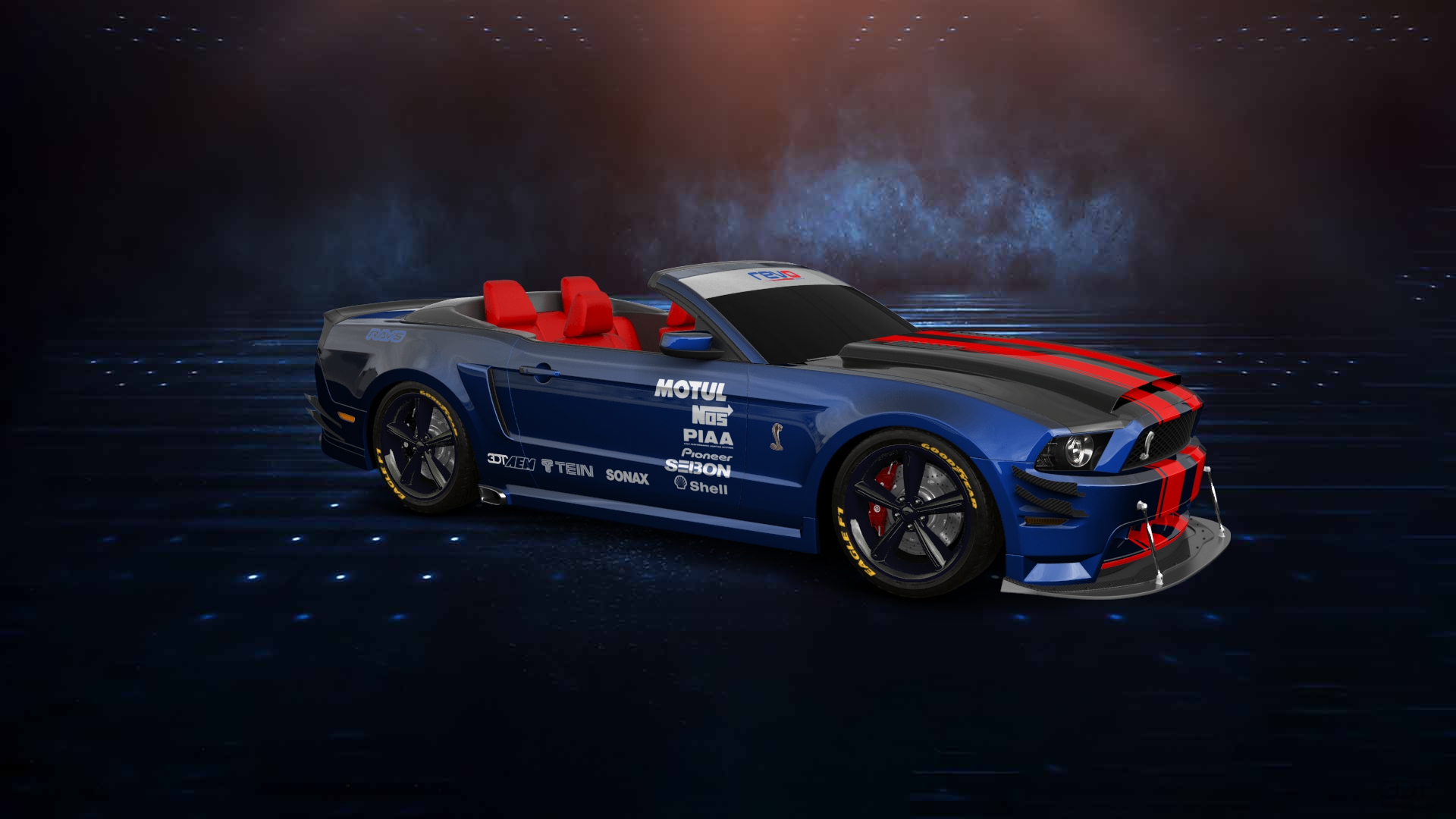 Facebook share Ford Mustang 2012
