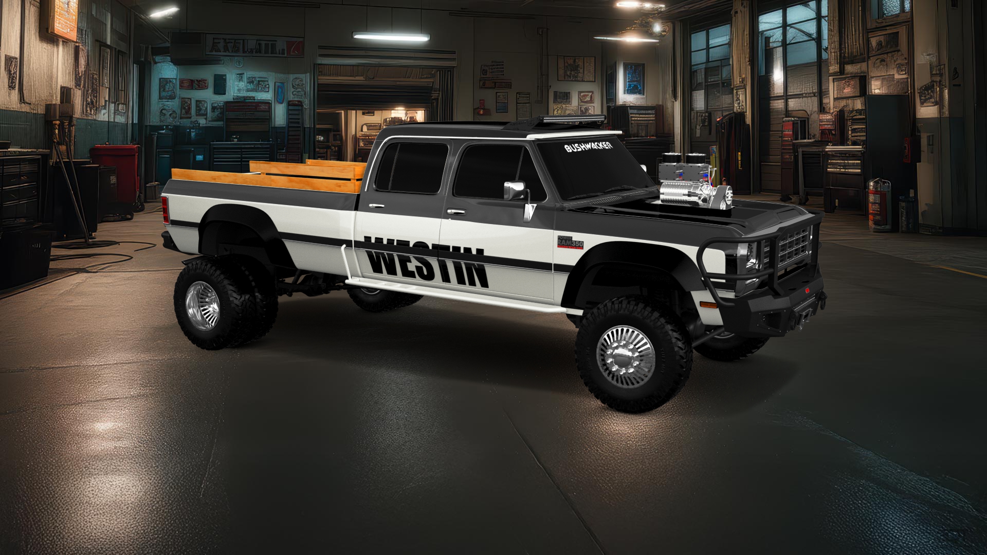 Dodge Ram 350 4 Door pickup truck 1991 tuning