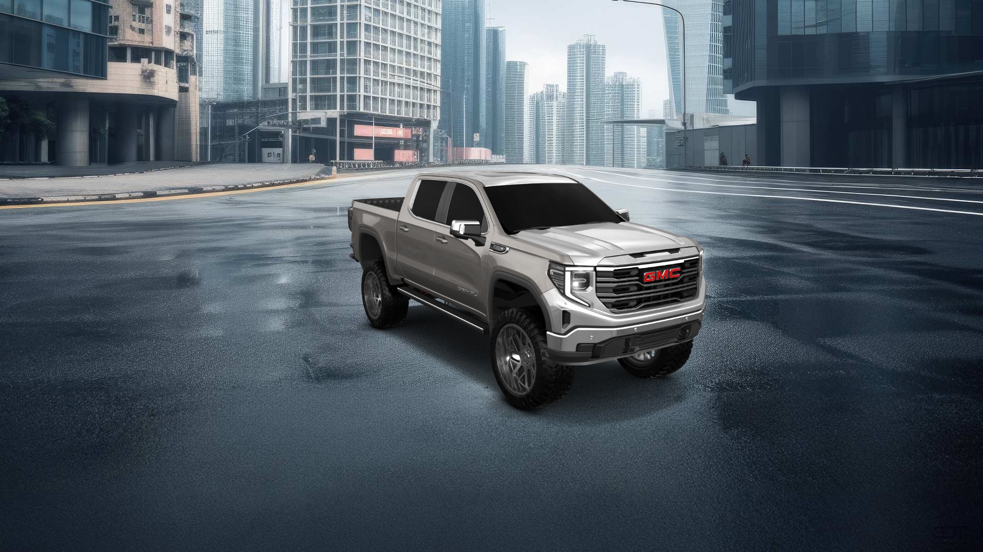 GMC Sierra 1500 Crew Cab 5.8 ft box 4 Door pickup truck 2023 tuning