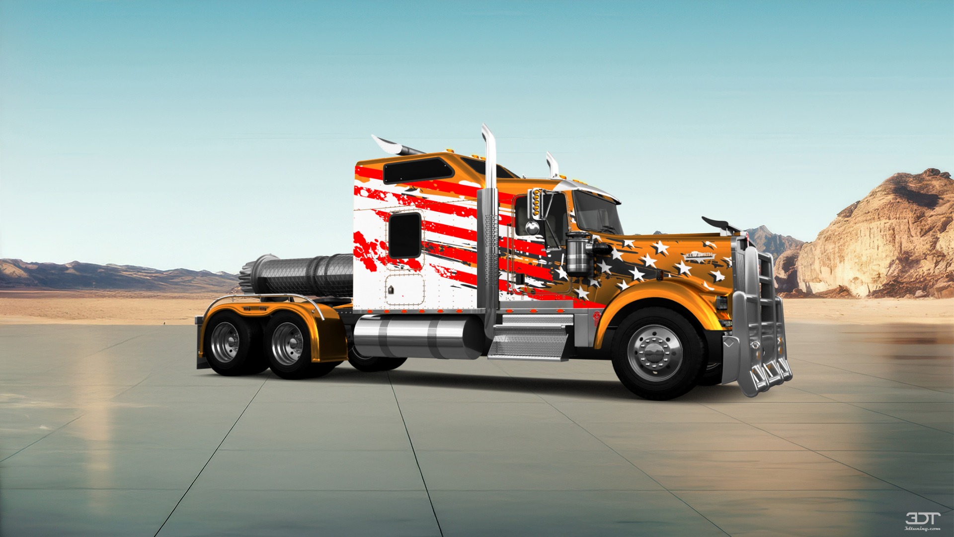 Tuning Kenworth W900 Sleeper Cab Truck 2015