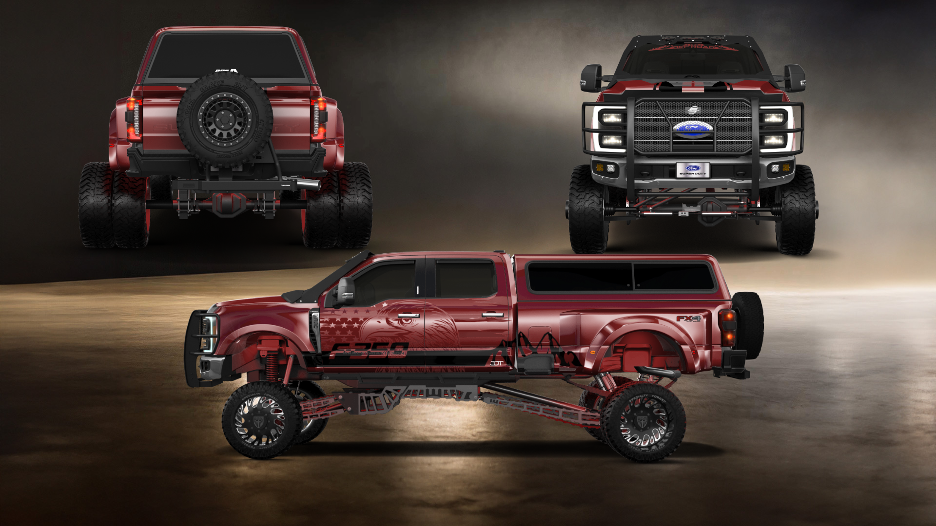 Ford F-350 DRW Crew Cab 4 Door pickup truck 2023 tuning