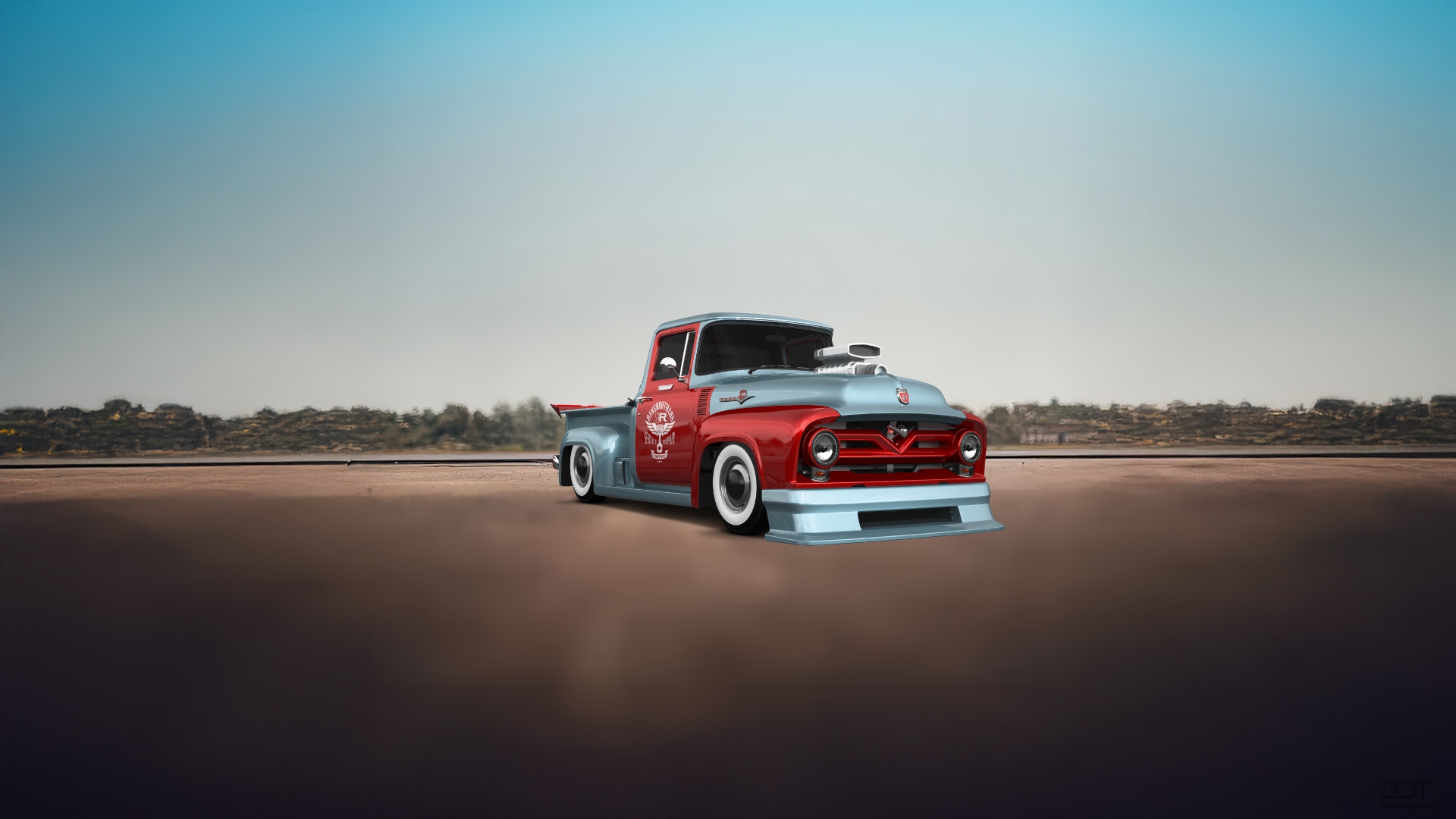 Ford F-100 2 Door truck 1956 Images