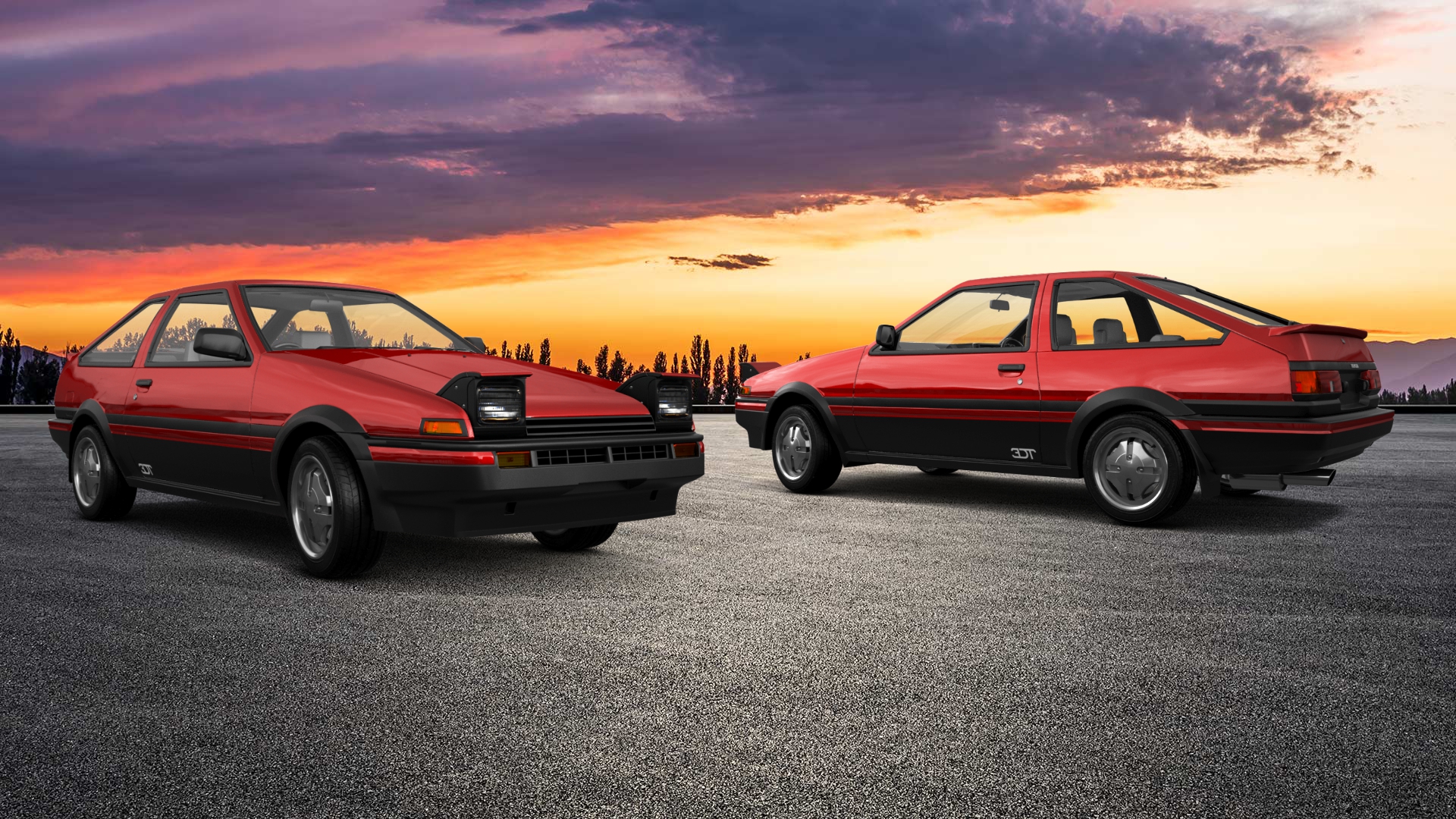 Toyota AE86 3 Door Hatchback 1985 tuning