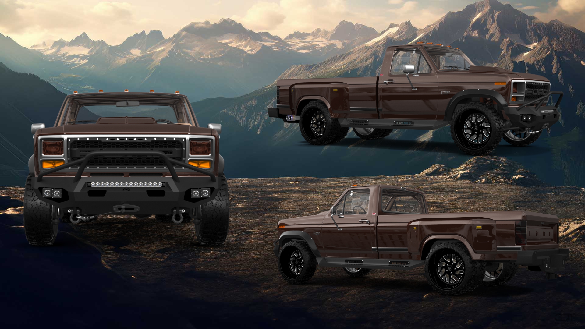 Ford F-350 Dually Regular Cab 2 Door pickup truck 1980 tuning