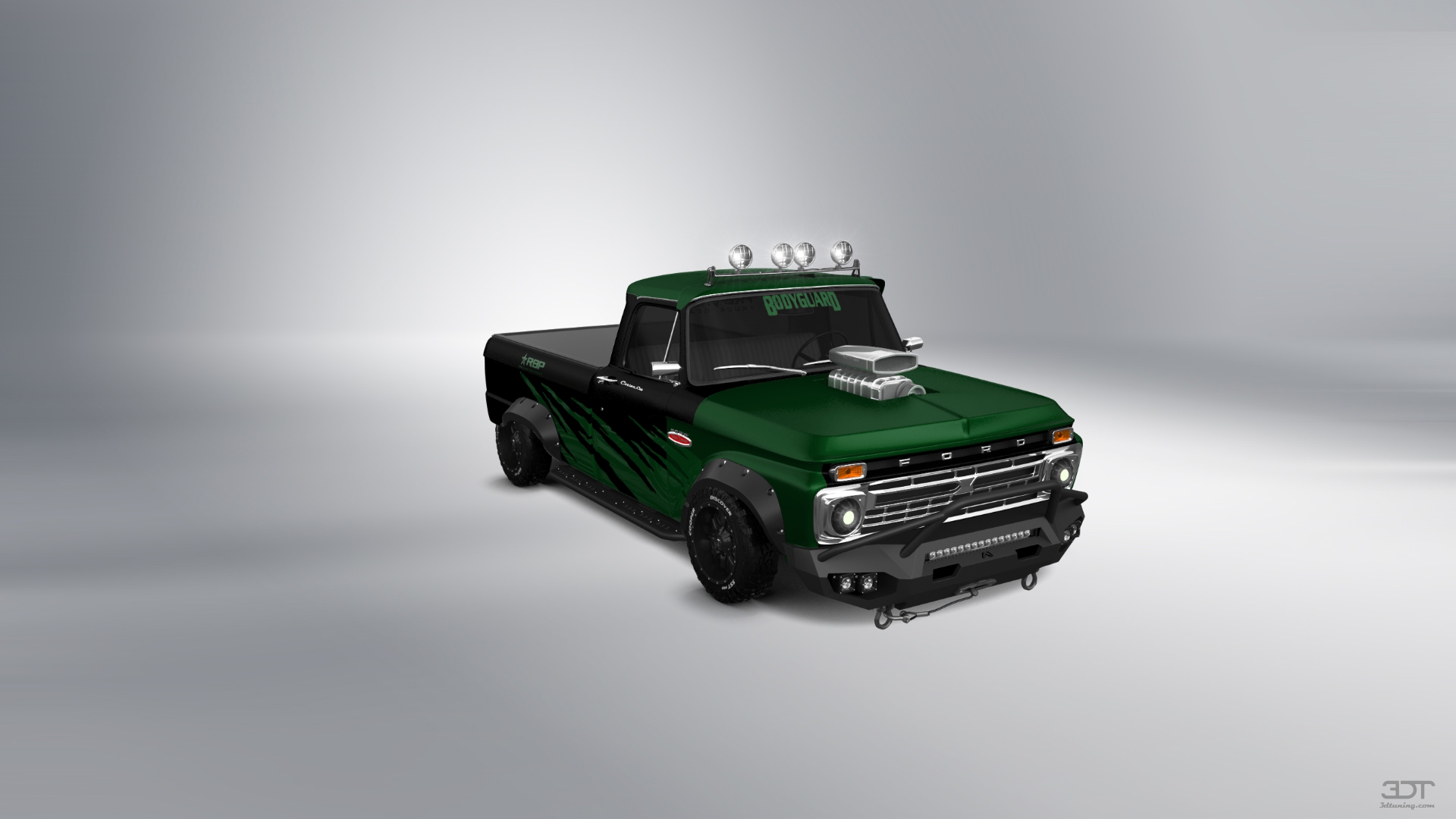 Ford F-100 Custom Cab 2 Door pickup truck 1966 tuning
