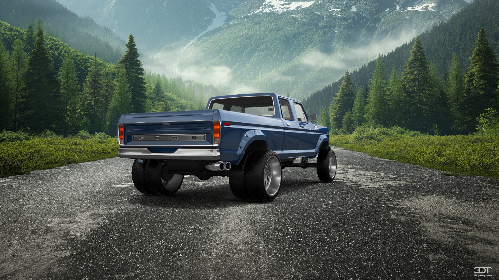 Ford F-350 Dually 4 Door pickup truck 1973