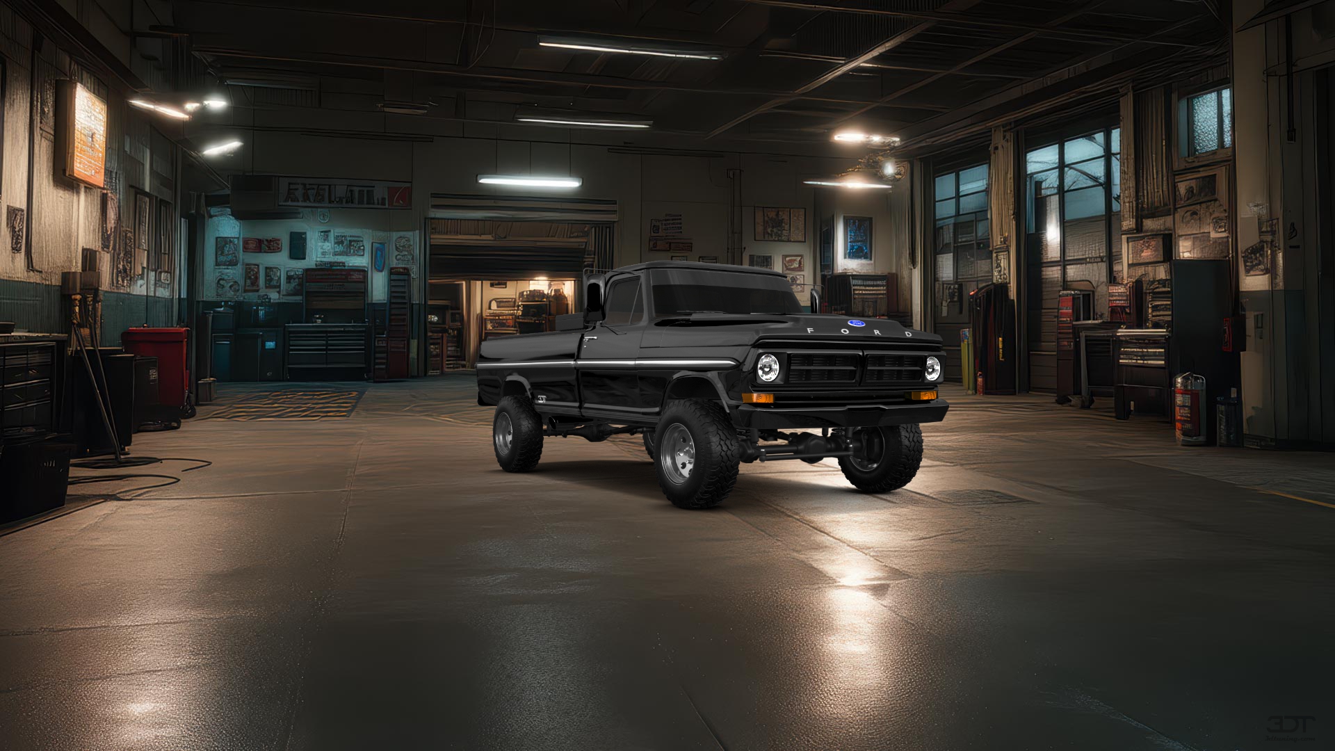 Ford F-250 2 Door pickup truck 1971 tuning