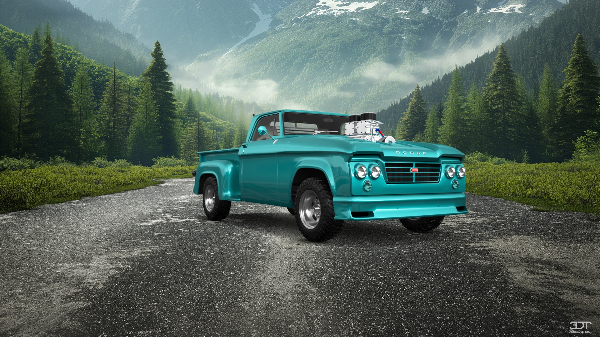 Dodge D-100 Stepside 2 Door pickup truck 1961