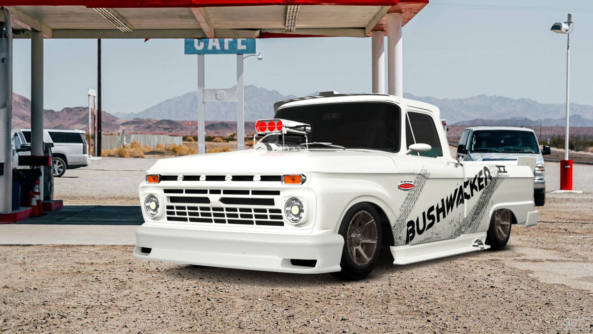Tuning Ford F-100 Custom Cab 2 Door pickup truck 1966