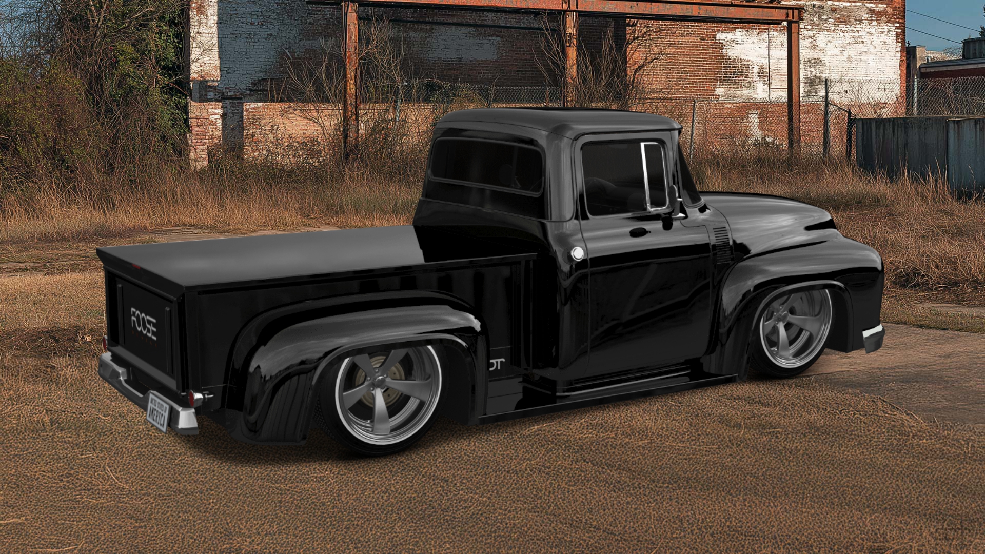 Ford F-100 2 Door truck 1956 Images