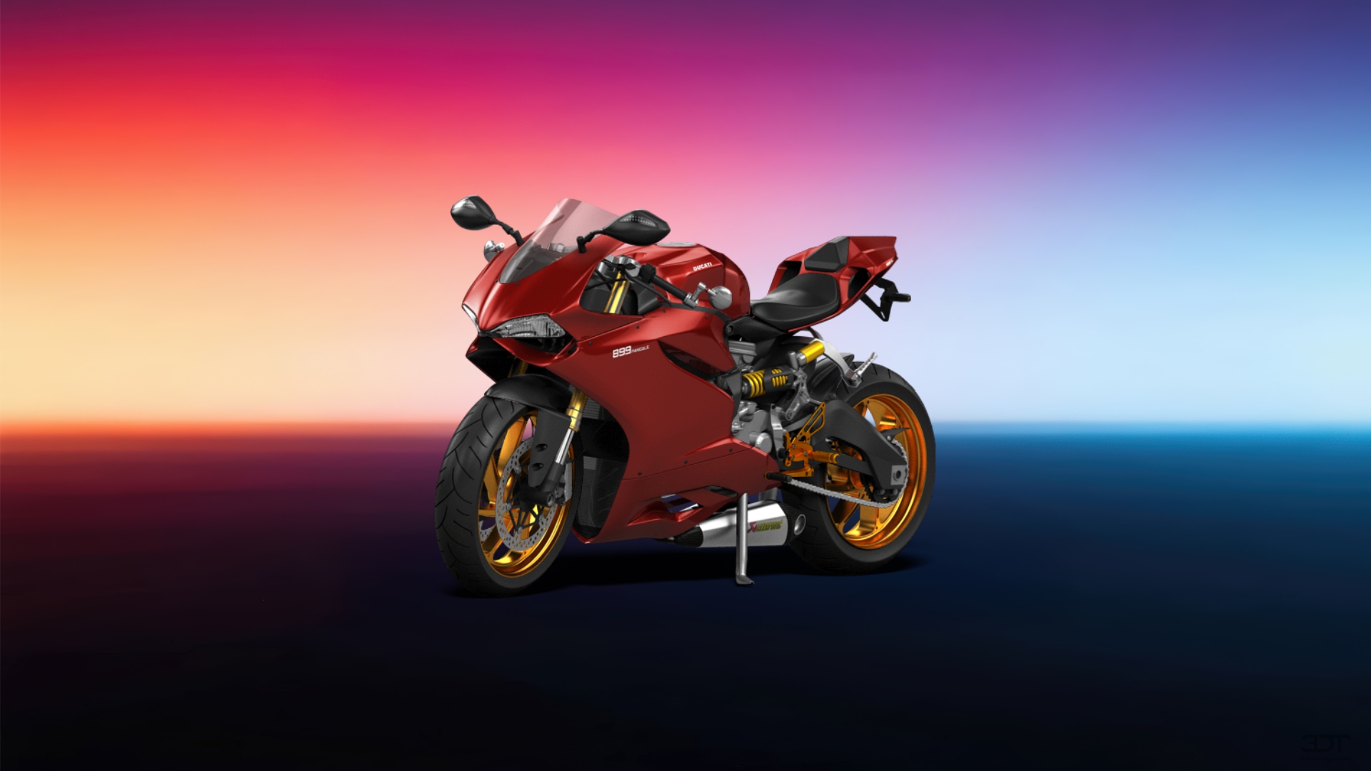 Ducati 899 Panigale Sport Bike 2015 tuning
