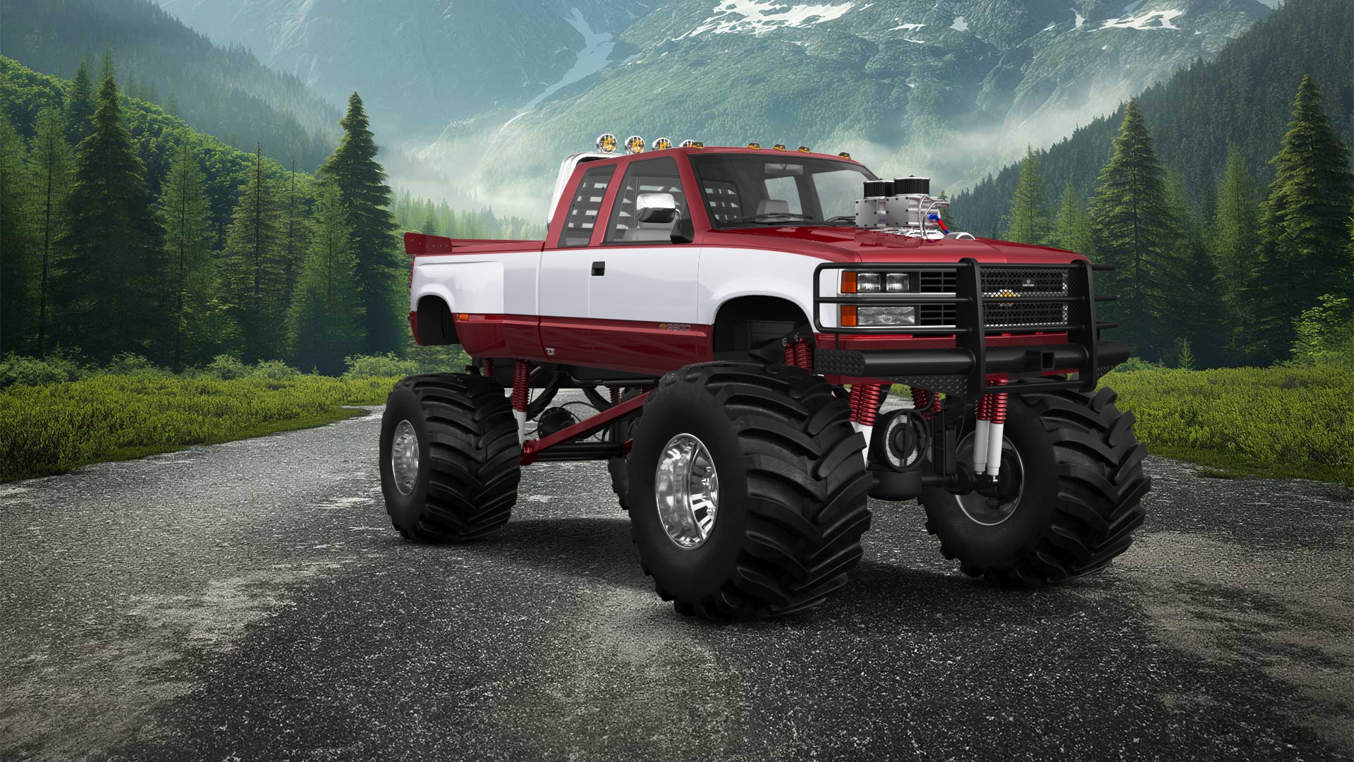 Chevrolet K3500 Extended Cab Pickup Truck 1988 tuning