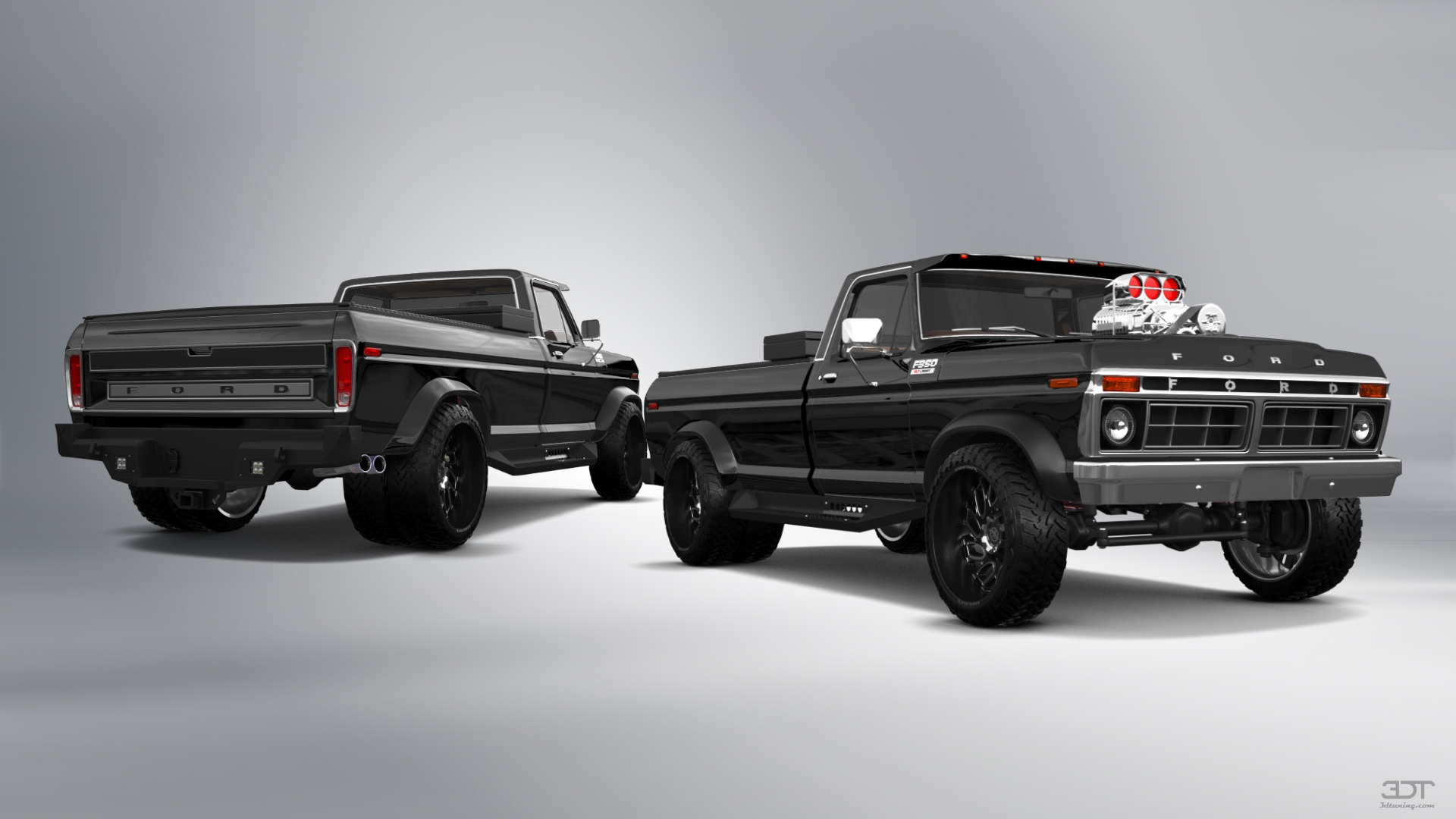 Ford F-350 Dually 2 Door pickup truck 1974 tuning