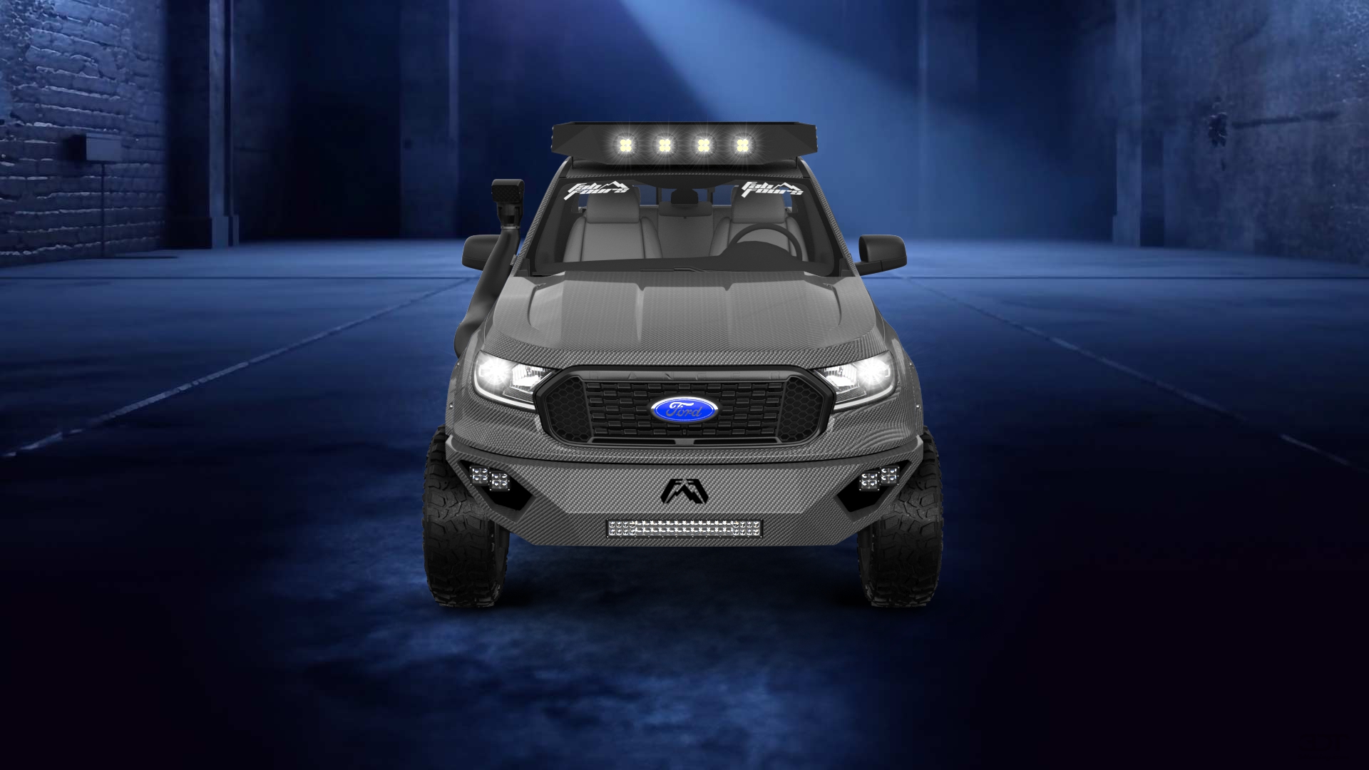 Ford Ranger 4 Door pickup truck 2019 tuning