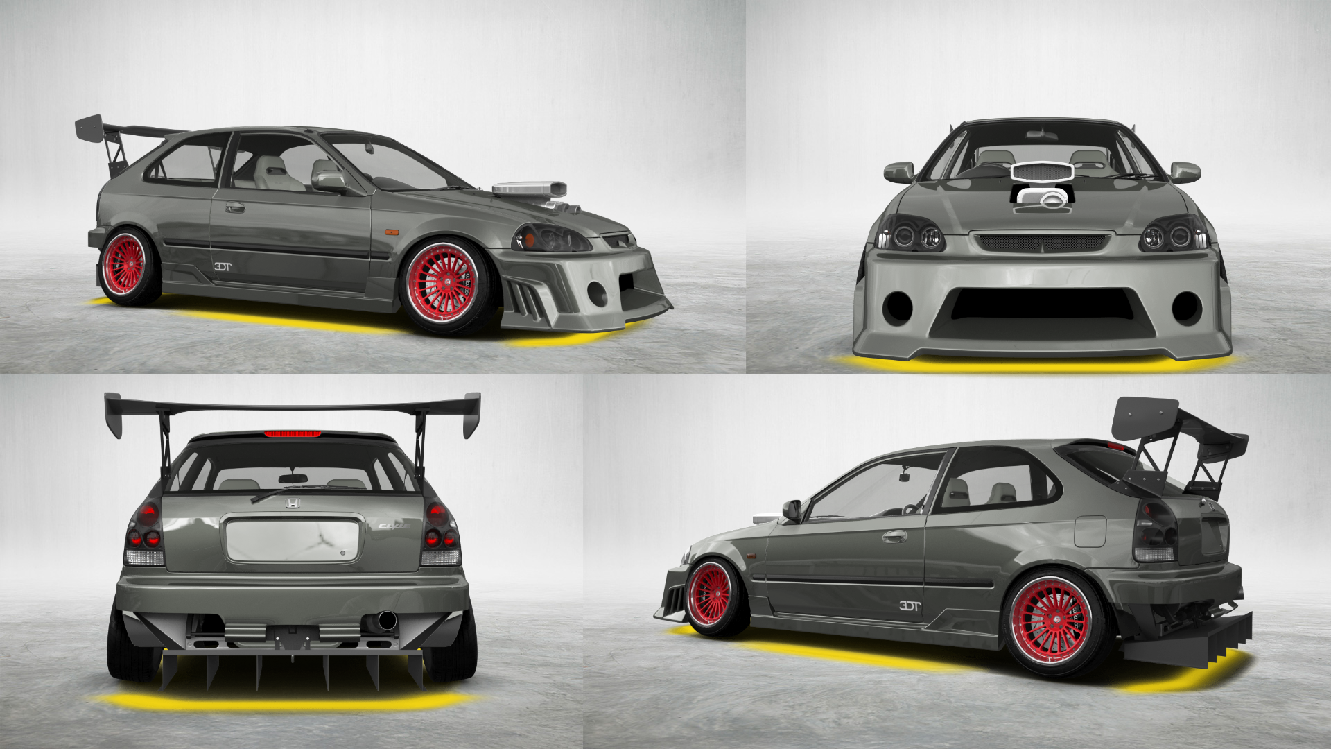 Honda Civic 3 Door Hatchback 1997 tuning