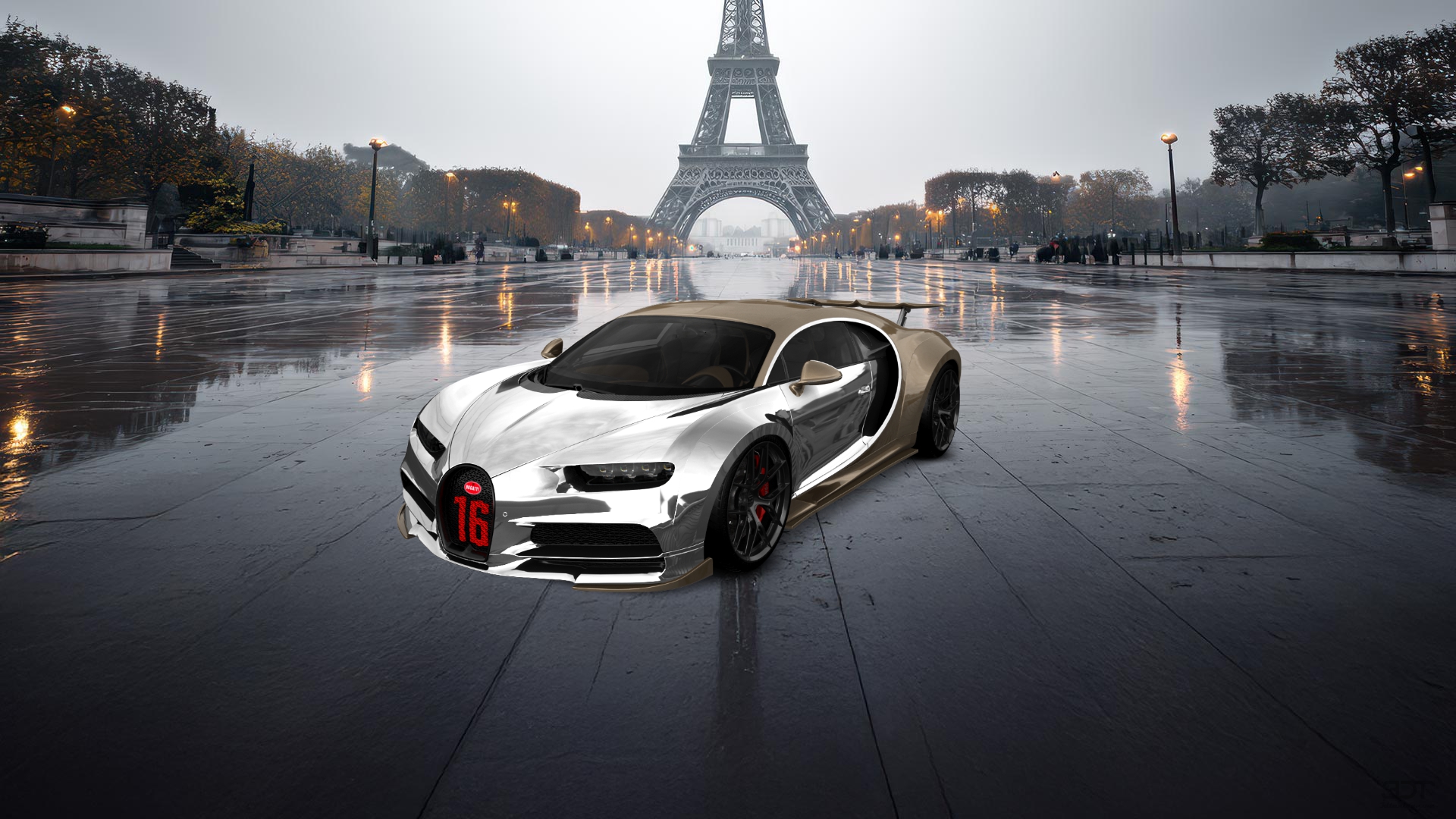 Bugatti Chiron 2 Door Coupe 2016 tuning