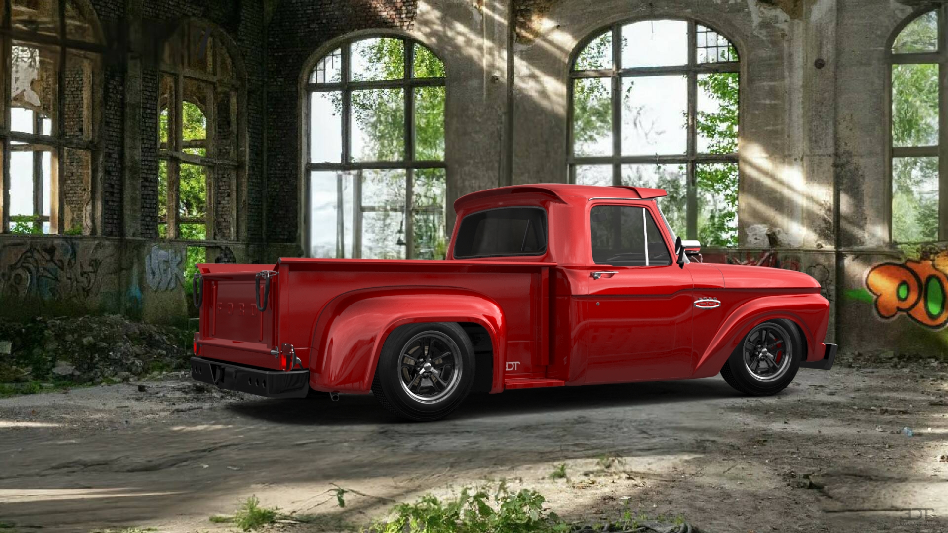 Ford F-100 Flareside 2 Door pickup truck 1961 Images