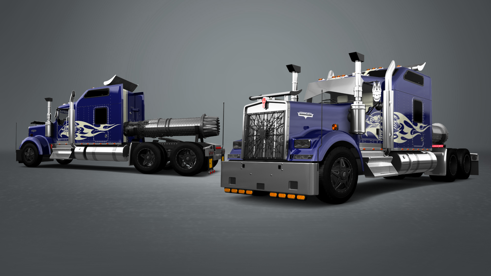Kenworth W900 Sleeper Cab Truck 2015 tuning