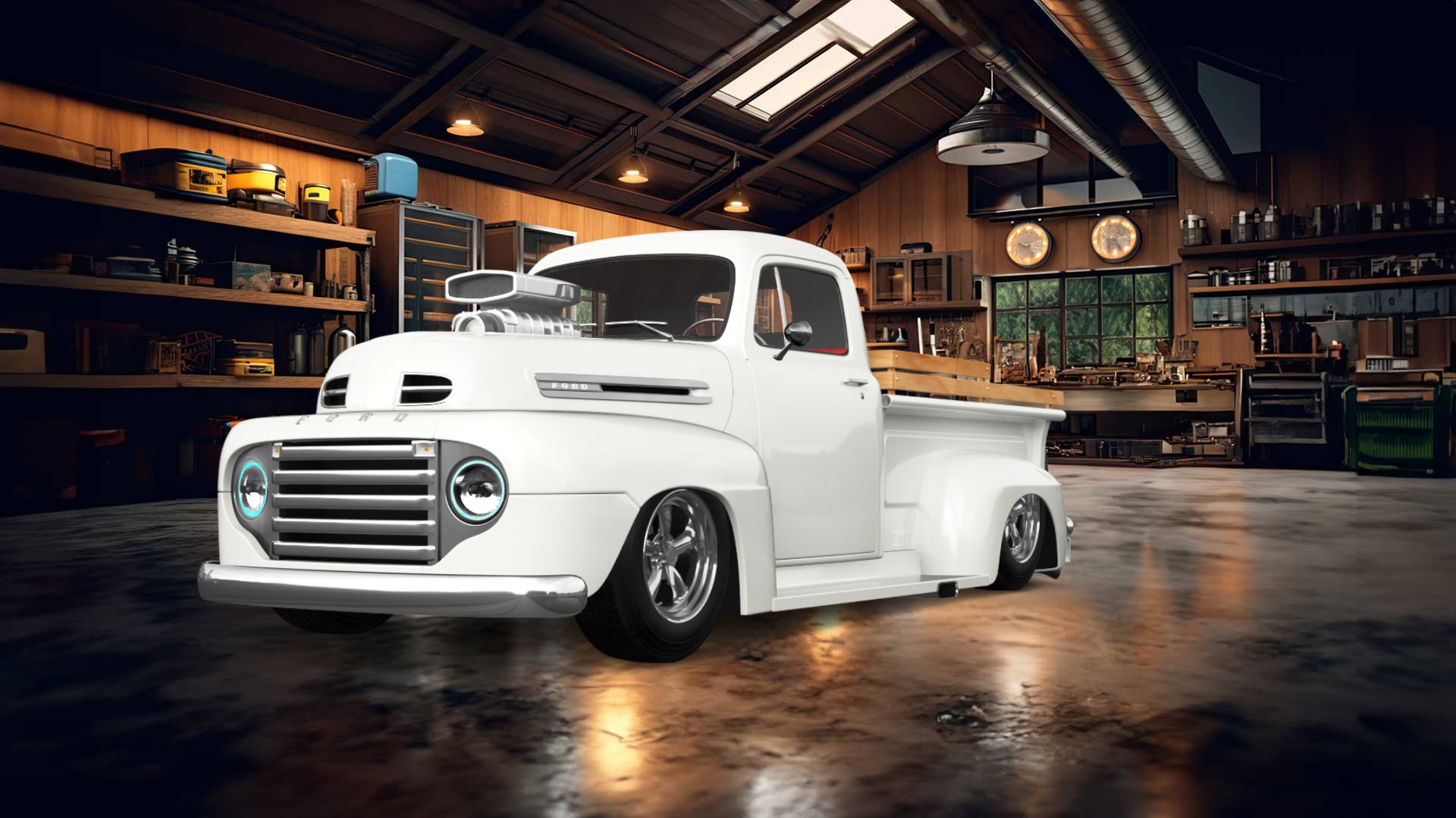 Ford F1 2 Door pickup truck 1949 tuning
