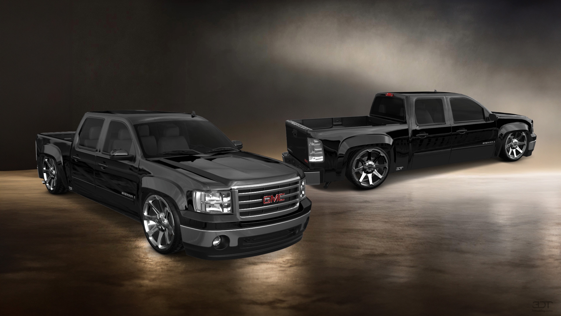 GMC Sierra 1500 Crew Cab 5.8 ft box 4 Door pickup truck 2007 tuning