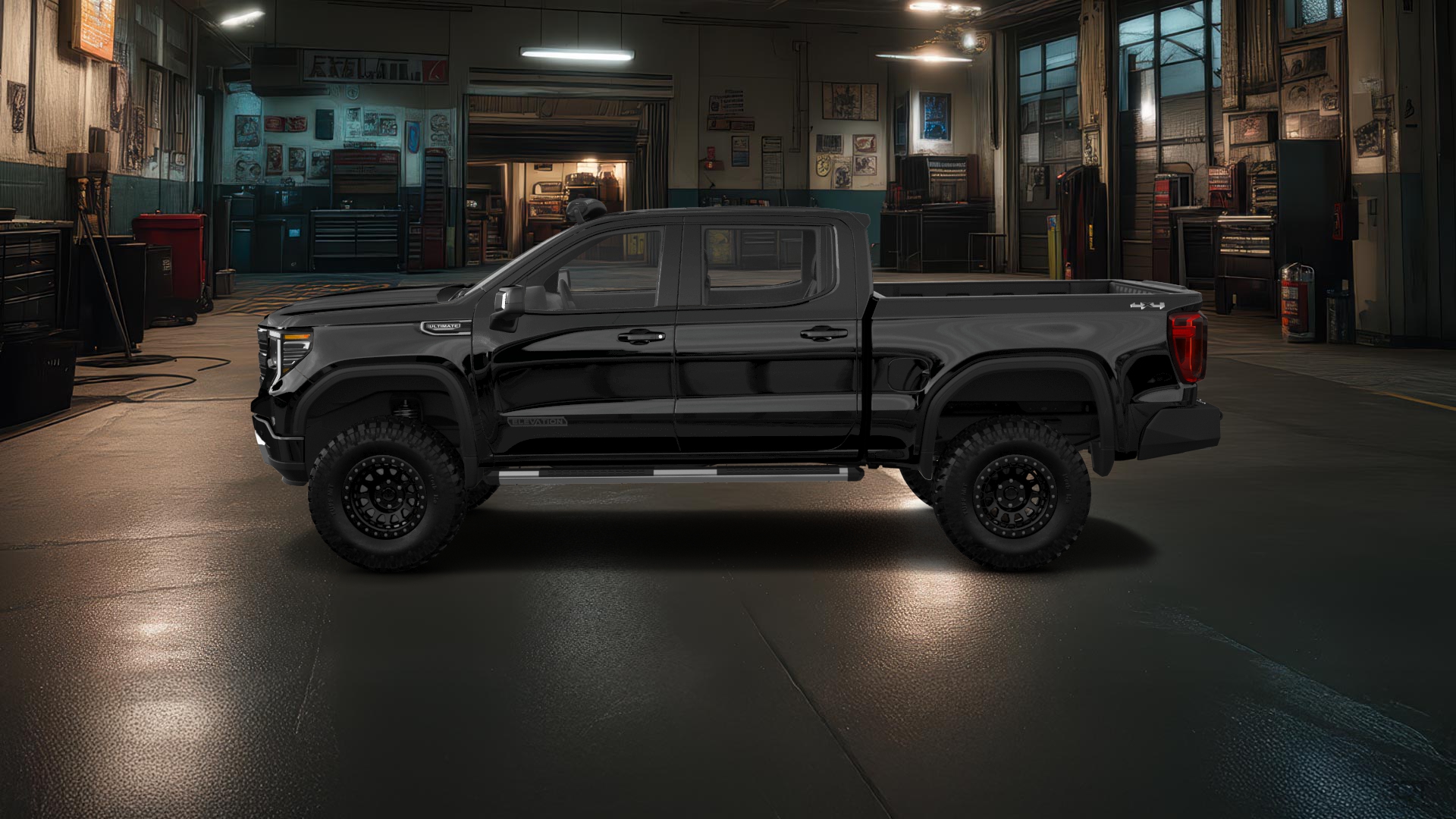 GMC Sierra 1500 Crew Cab 5.8 ft box 4 Door pickup truck 2023 tuning