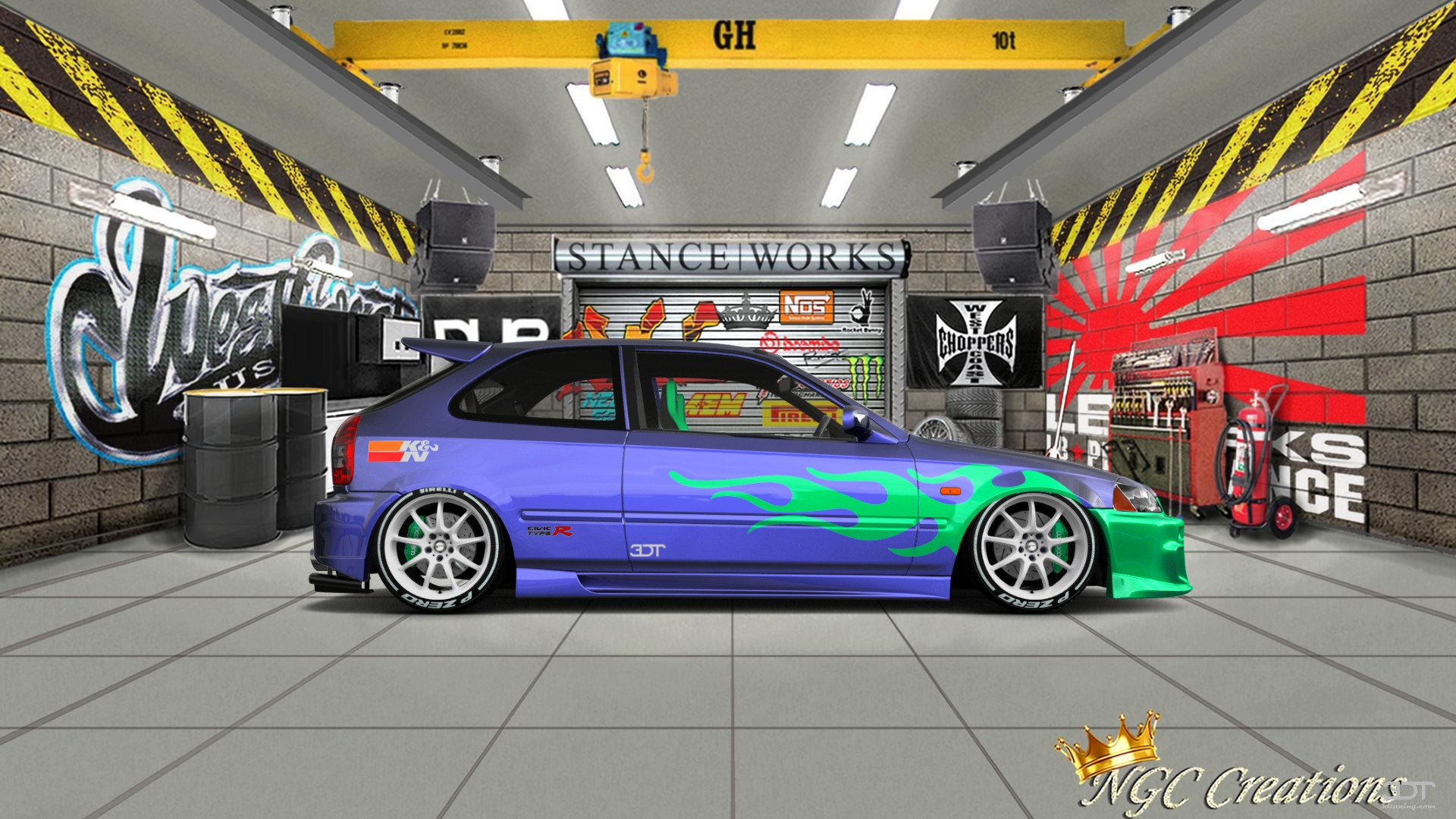 Honda Civic 3 Door Hatchback 1997 tuning