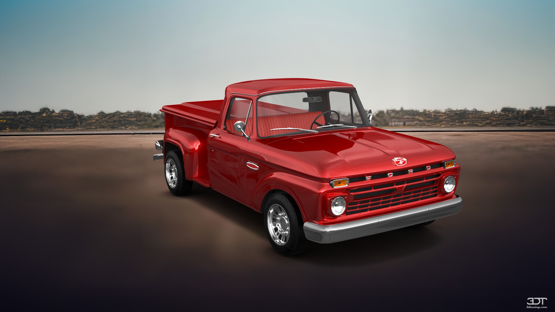 Ford F-100 Flareside 2 Door pickup truck 1961 tuning