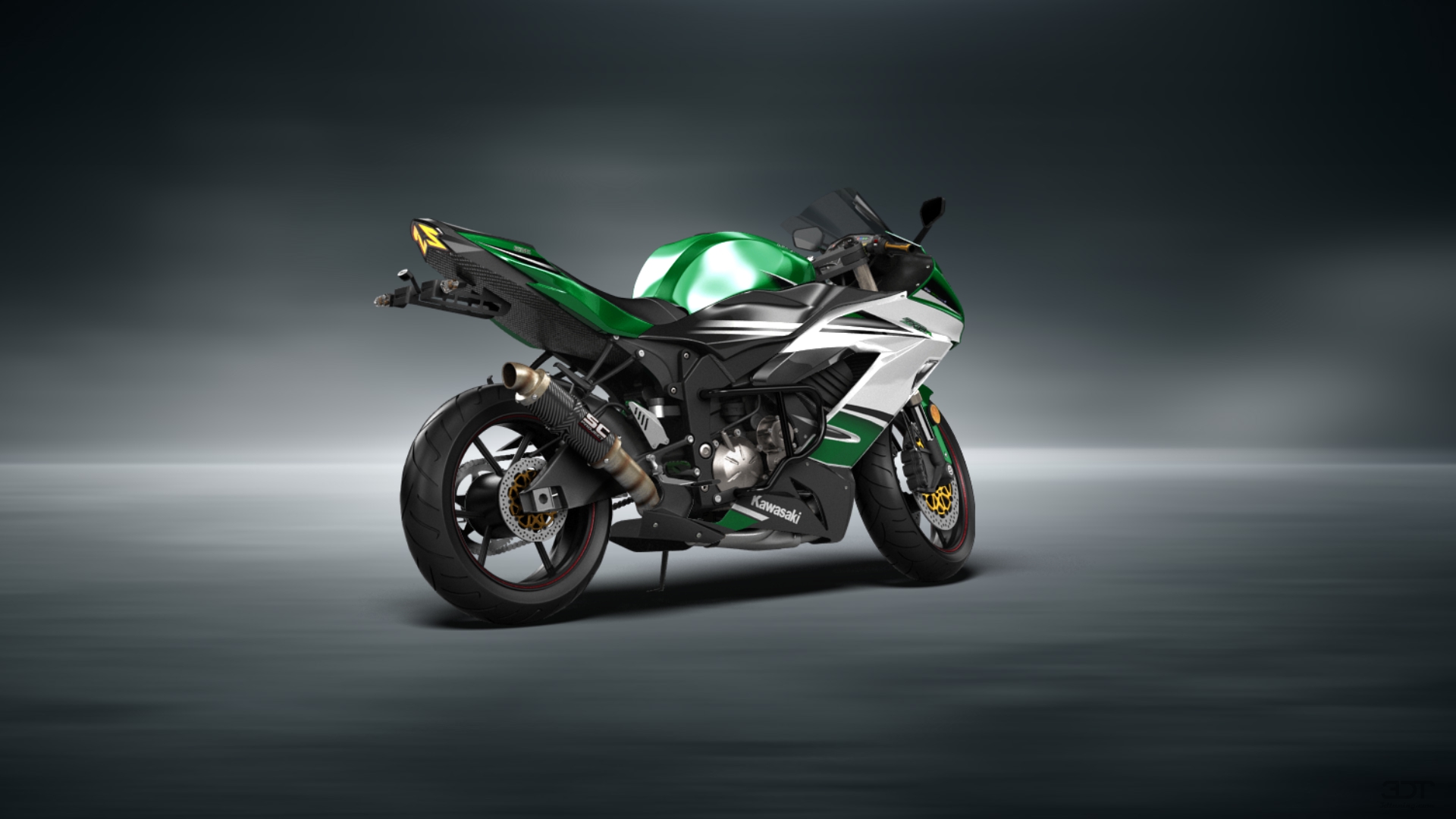 Kawasaki Ninja ZX 6R Sport Bike 2015 tuning