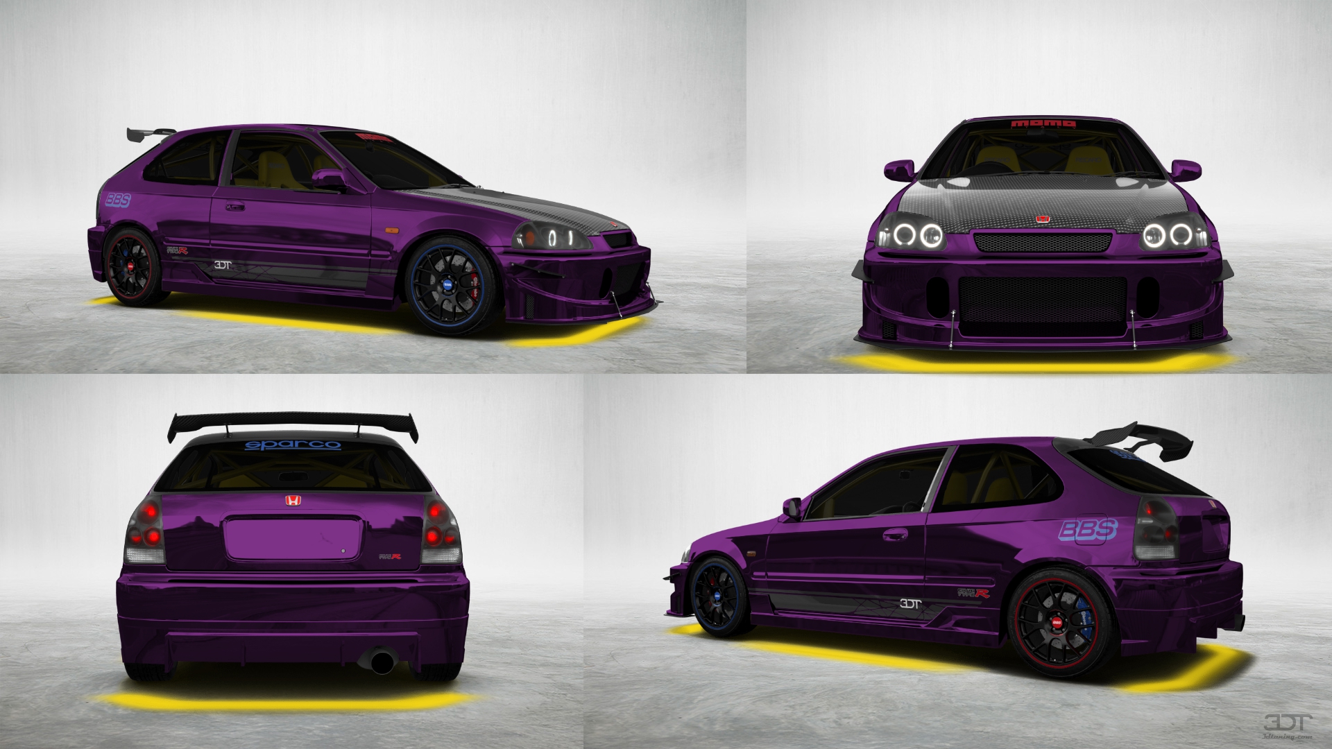 Honda Civic 3 Door Hatchback 1997 tuning