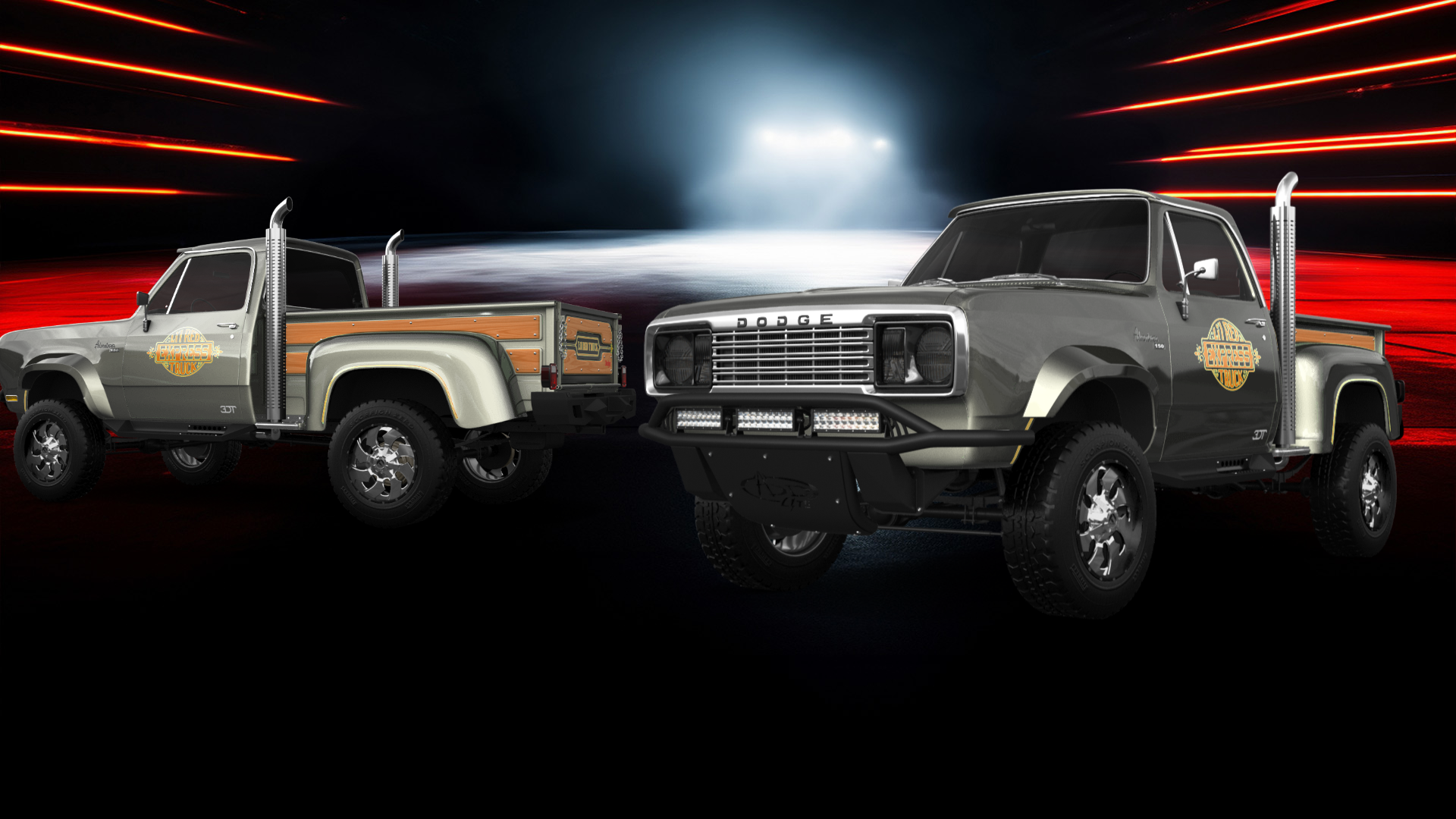 Dodge Lil Red Express 2 Door pickup truck 1978 tuning