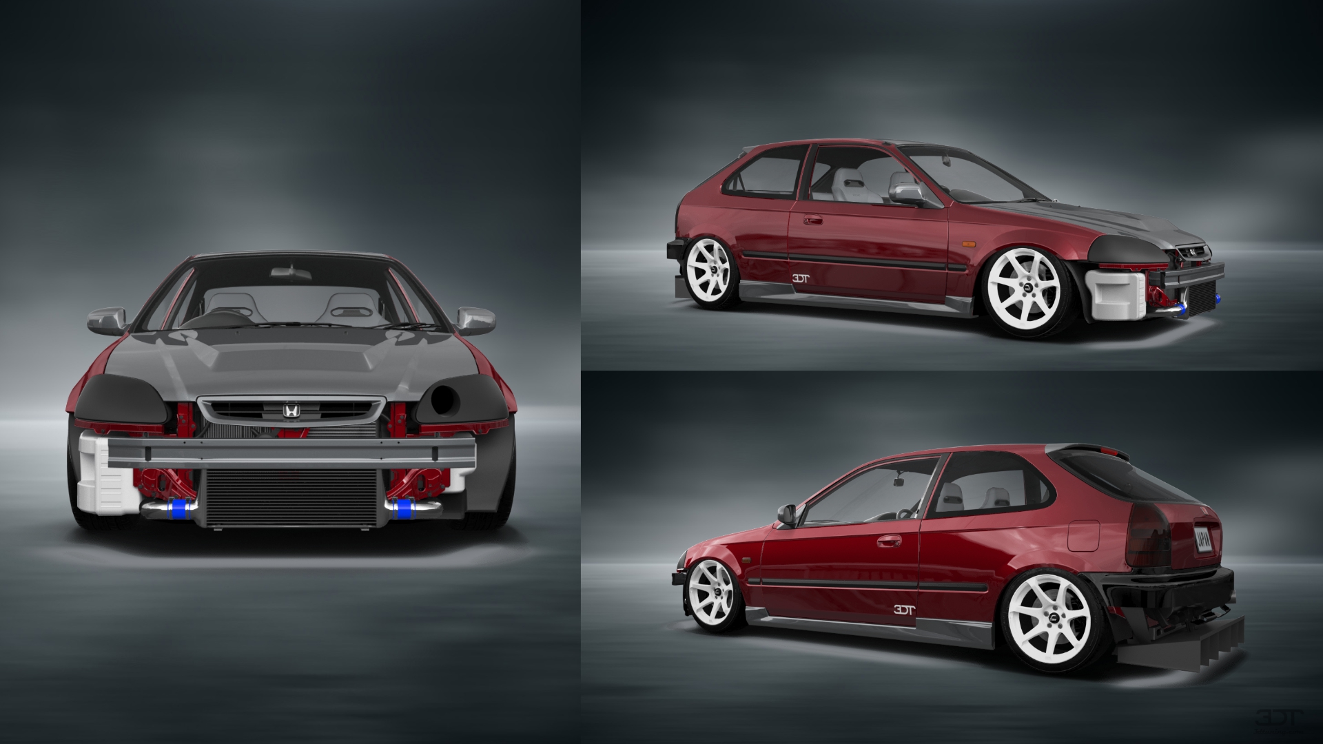 Honda Civic 3 Door Hatchback 1997 tuning