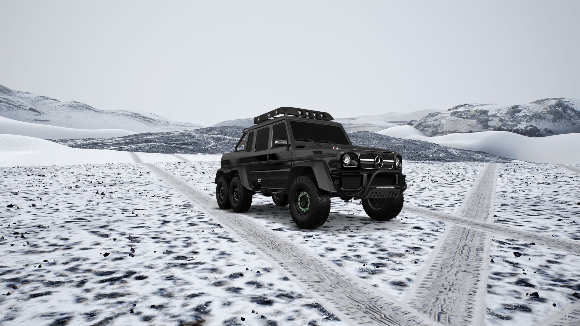 Mercedes G 63 AMG 6x6 4 Door pickup truck 2013 tuning