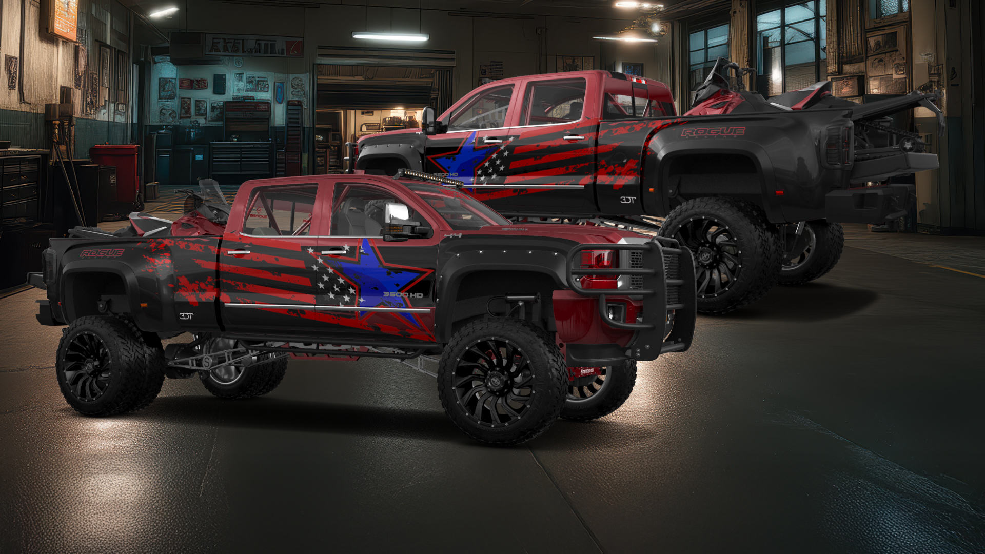 GMC Sierra 3500 HD Crew Cab 4 Door pickup truck 2015 tuning