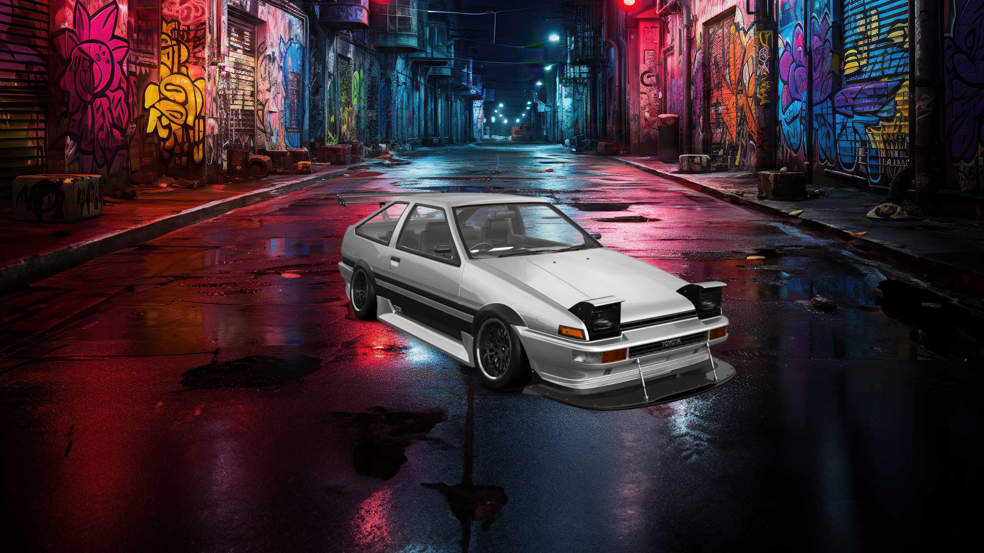 Toyota AE86 3 Door Hatchback 1985 tuning