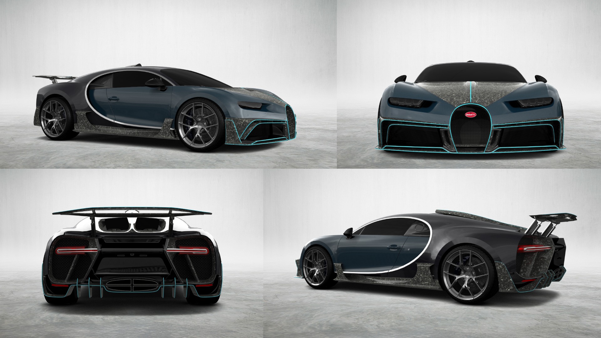 Bugatti Chiron 2 Door Coupe 2016 tuning