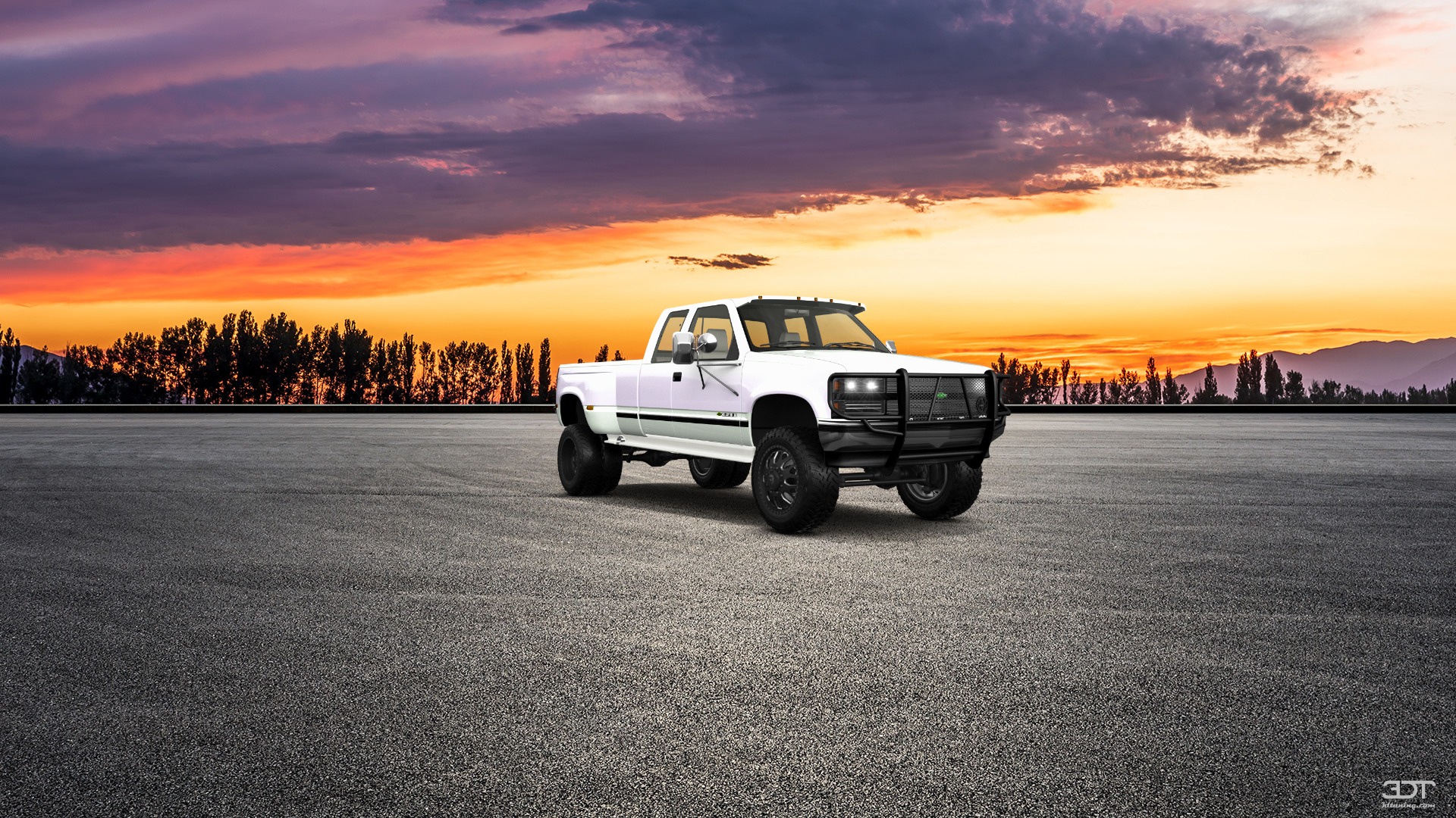 Chevrolet K3500 Extended Cab Pickup Truck 1988