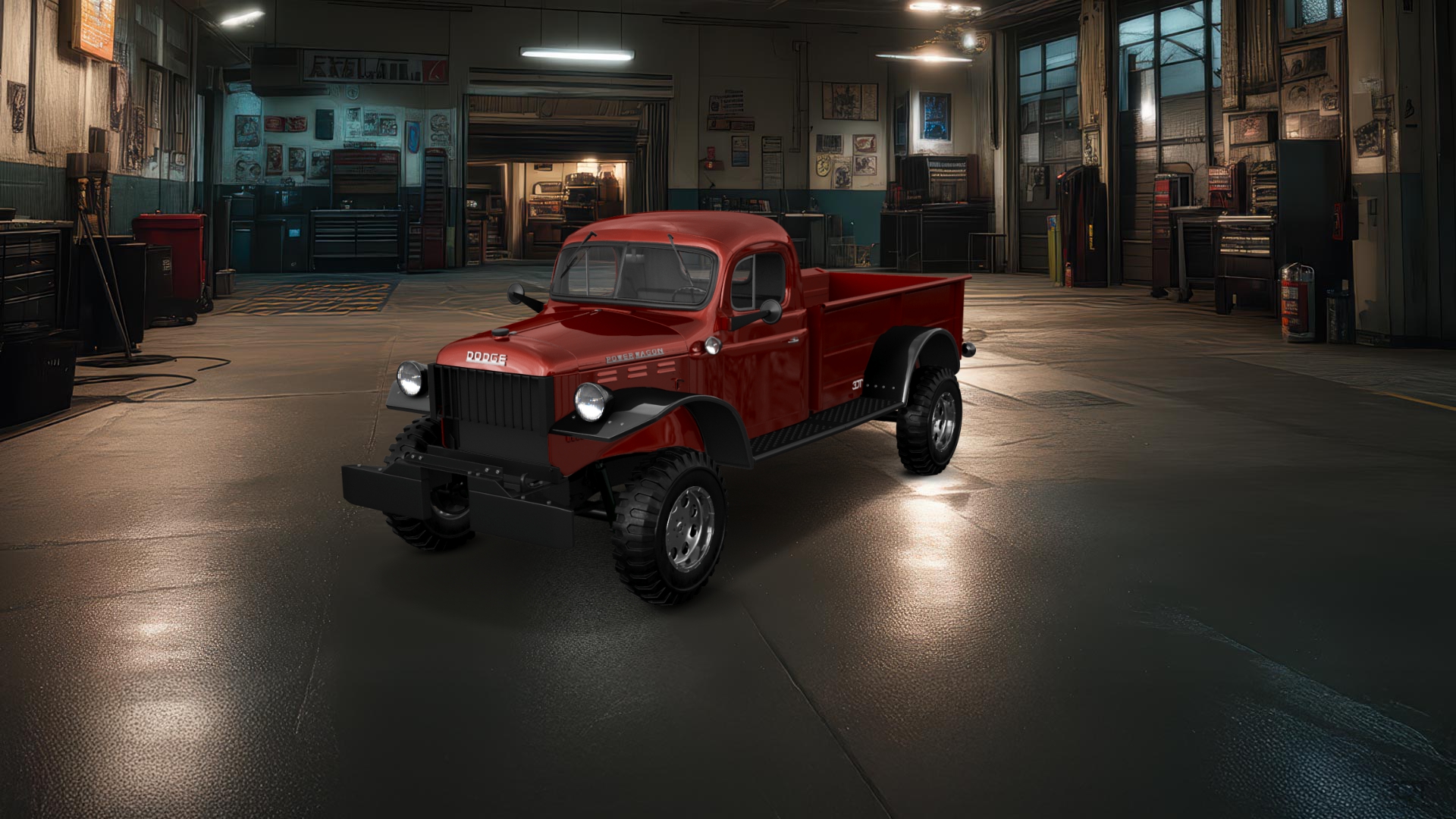 Dodge Power Wagon 2 Door pickup truck 1947 tuning