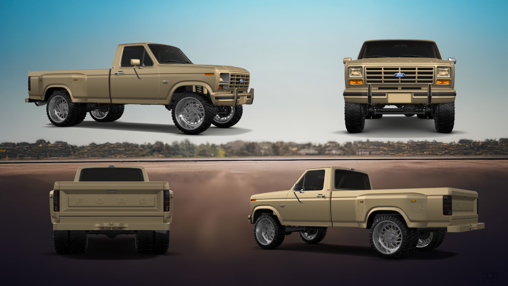 Ford F-350 Dually Regular Cab 2 Door pickup truck 1980 tuning