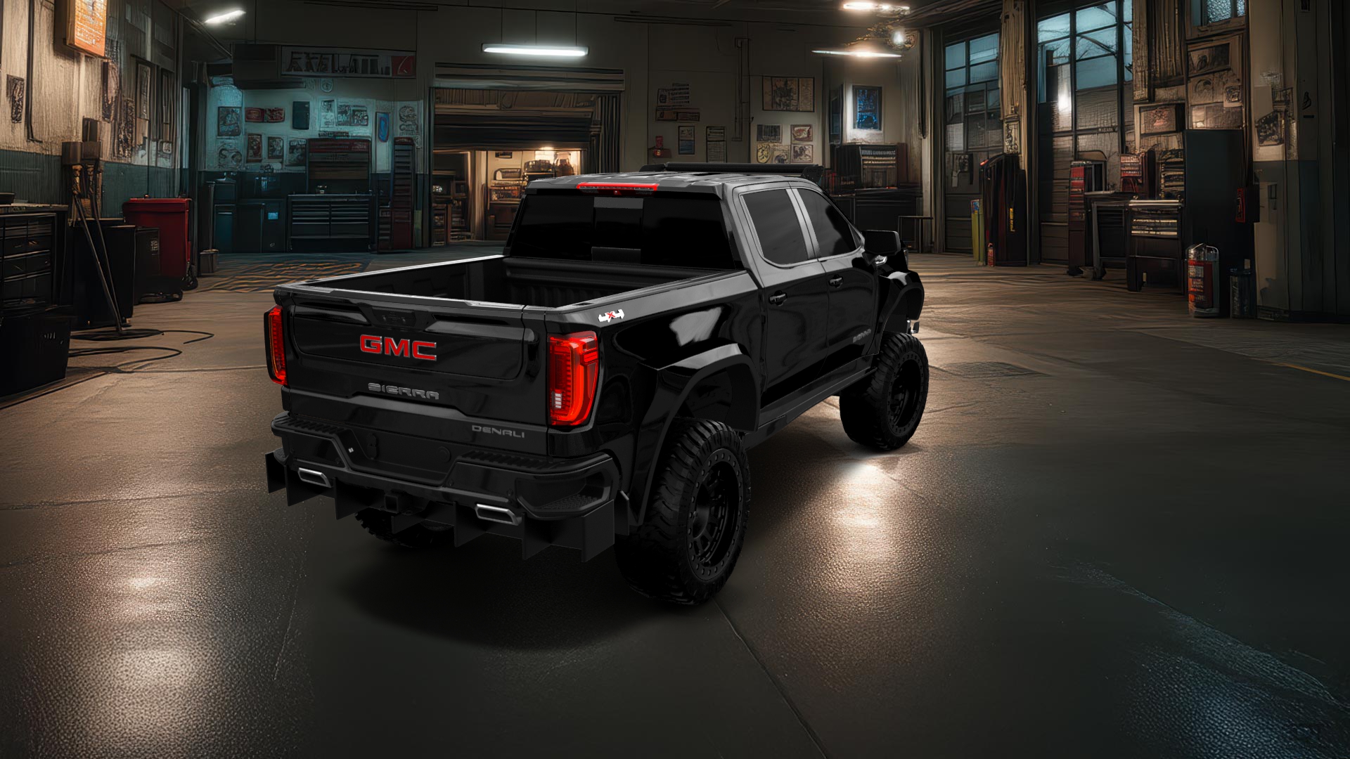 GMC Sierra 1500 Crew Cab 5.8 ft box 4 Door pickup truck 2023 tuning