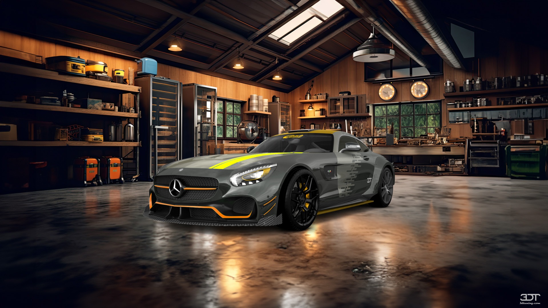Mercedes AMG GT 2 door fastback coupe 2015 tuning