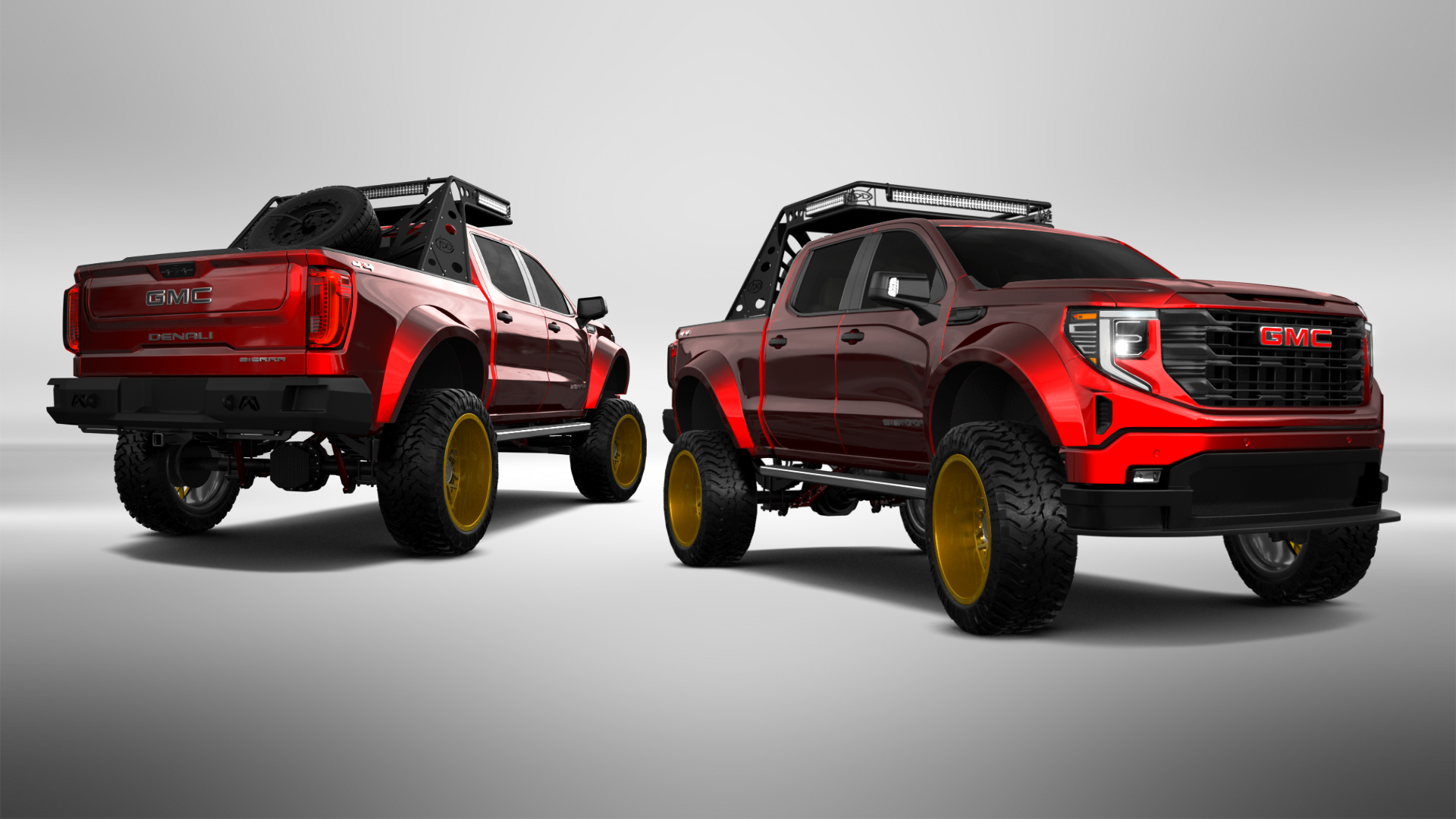 GMC Sierra 1500 Crew Cab 5.8 ft box 4 Door pickup truck 2023 tuning