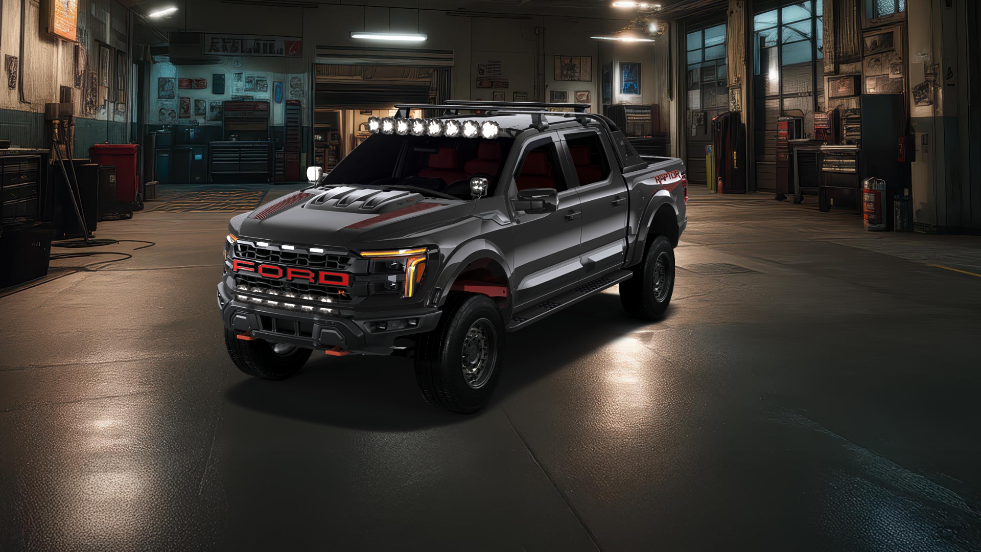 Ford F-150 Raptor 4 Door pickup truck 2024 tuning