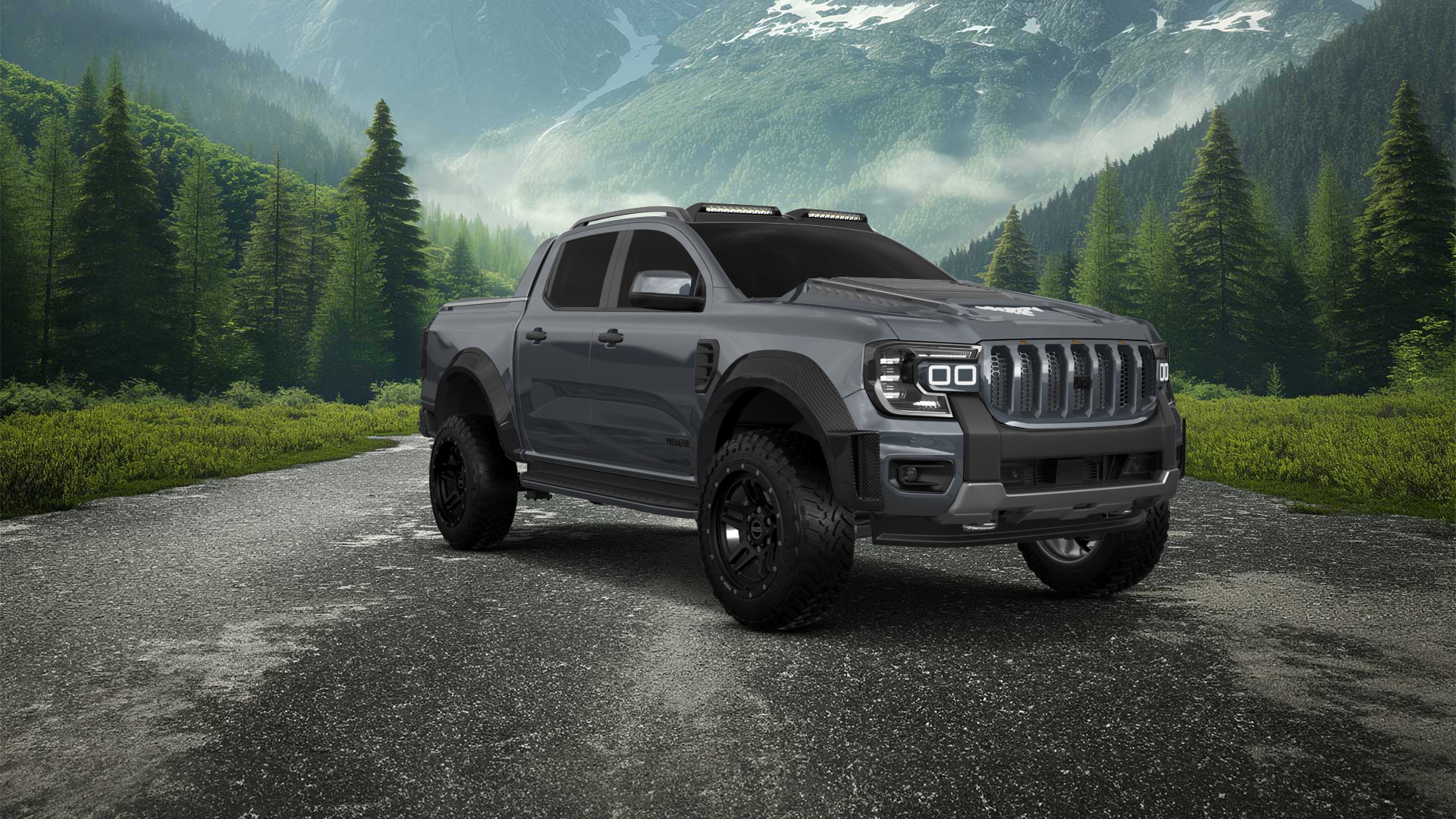 Ford Ranger 4 Door pickup truck 2022 tuning