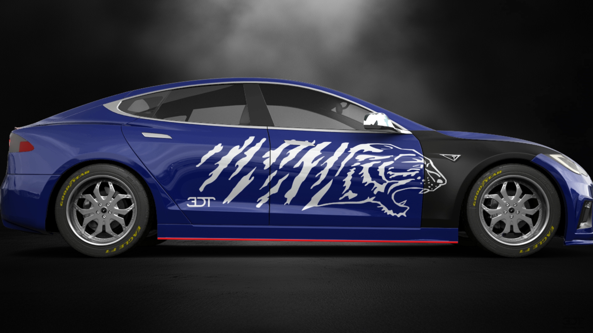 Tesla Model S 5 Door Liftback 2013 tuning