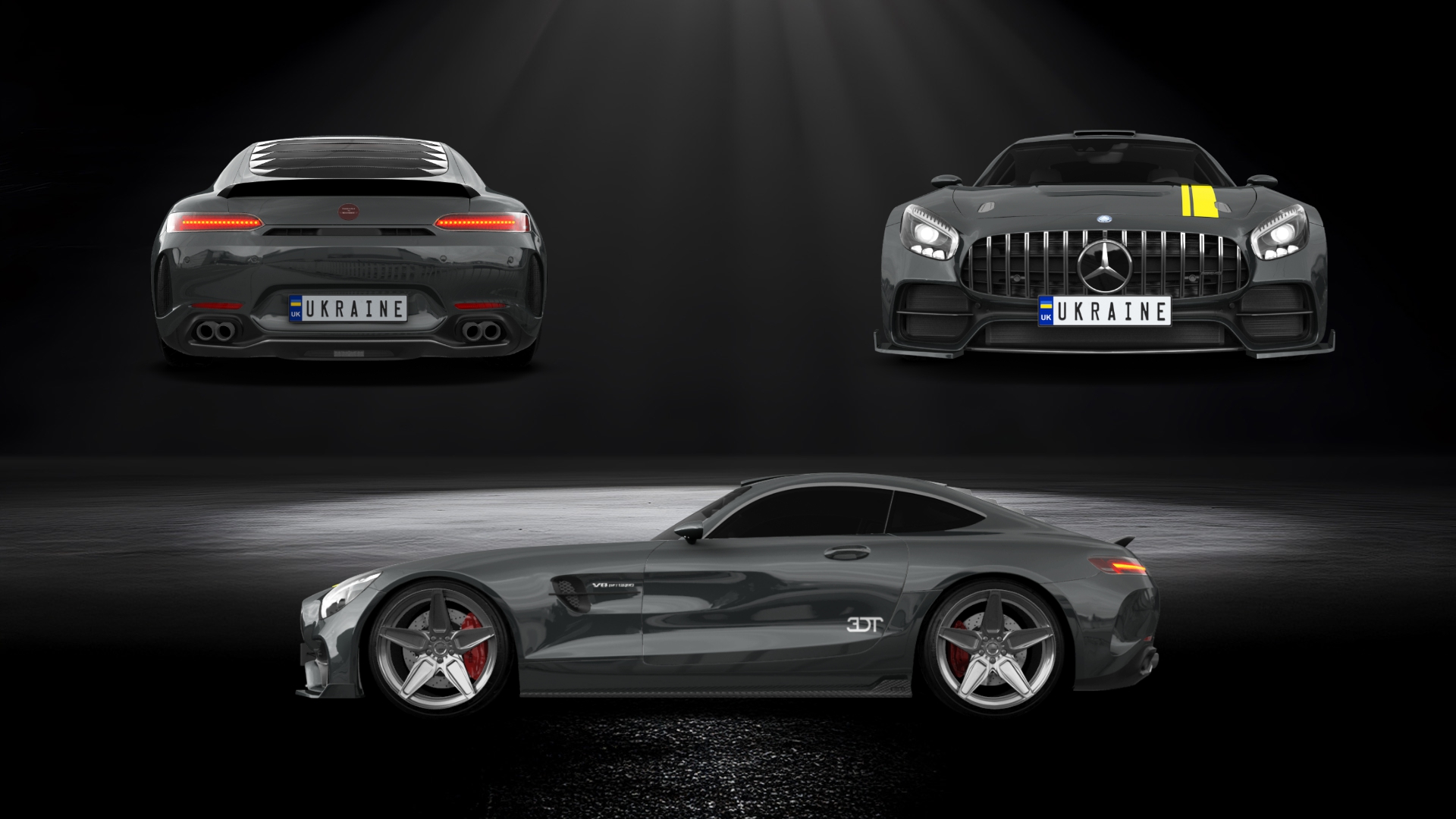 Mercedes AMG GT 2 door fastback coupe 2015 tuning