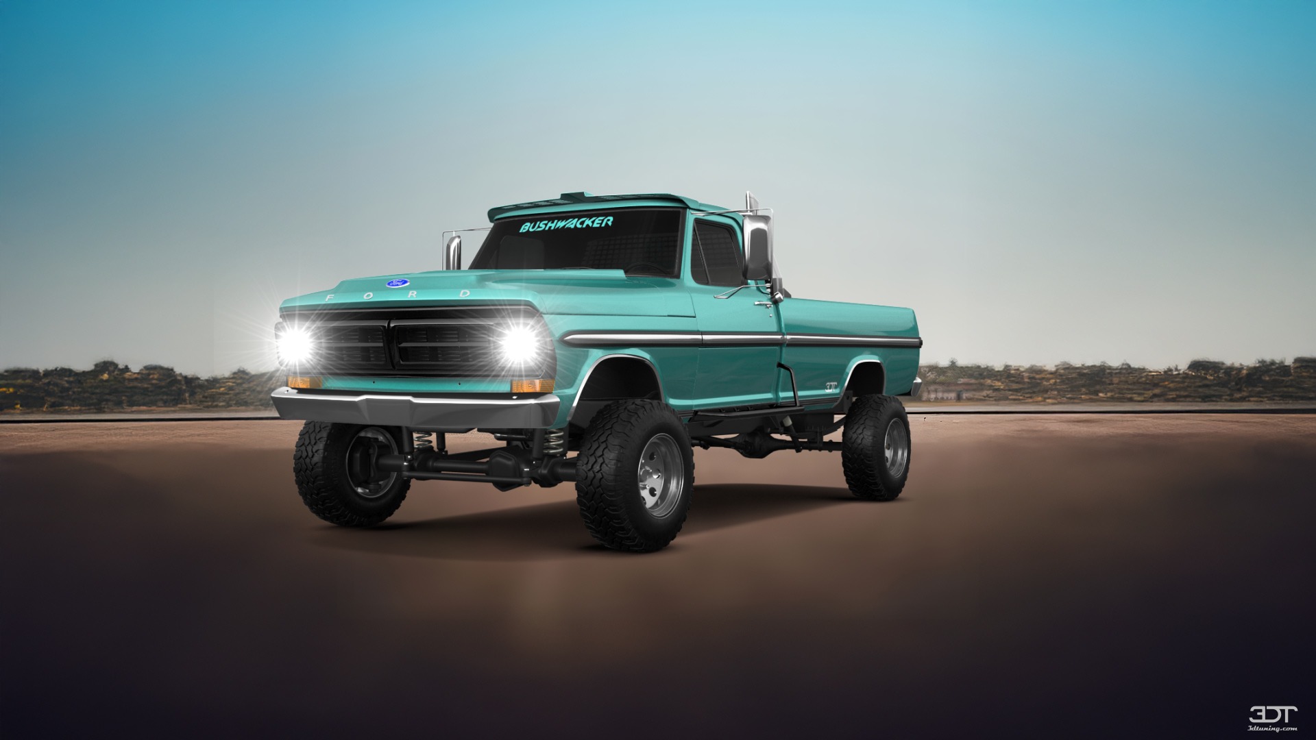 Ford F-250 2 Door pickup truck 1971 tuning