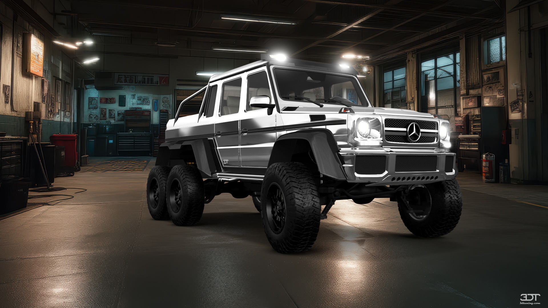 Mercedes G 63 AMG 6x6 4 Door pickup truck 2013 tuning